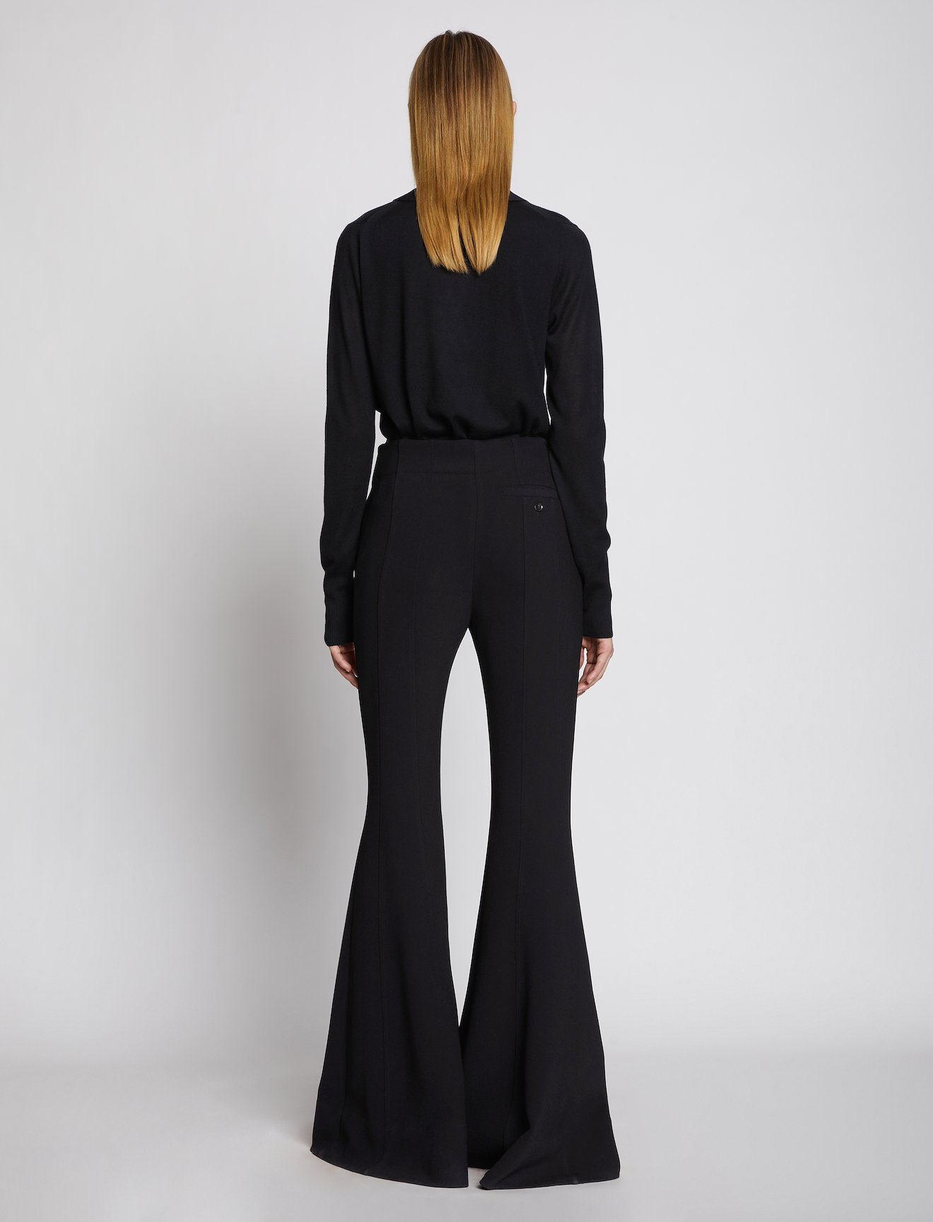 Textured Suiting Flared Pants #2