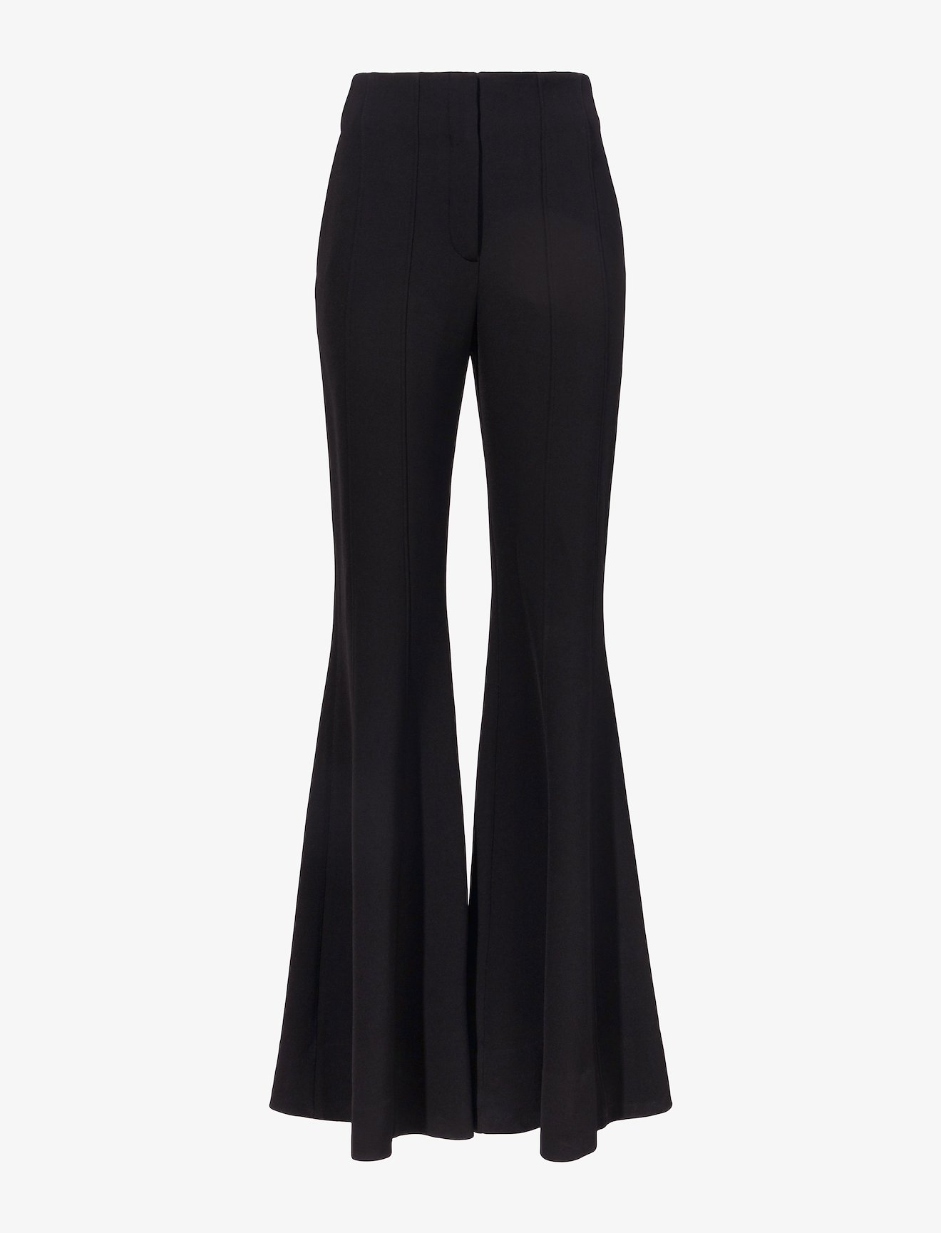 Textured Suiting Flared Pants #4