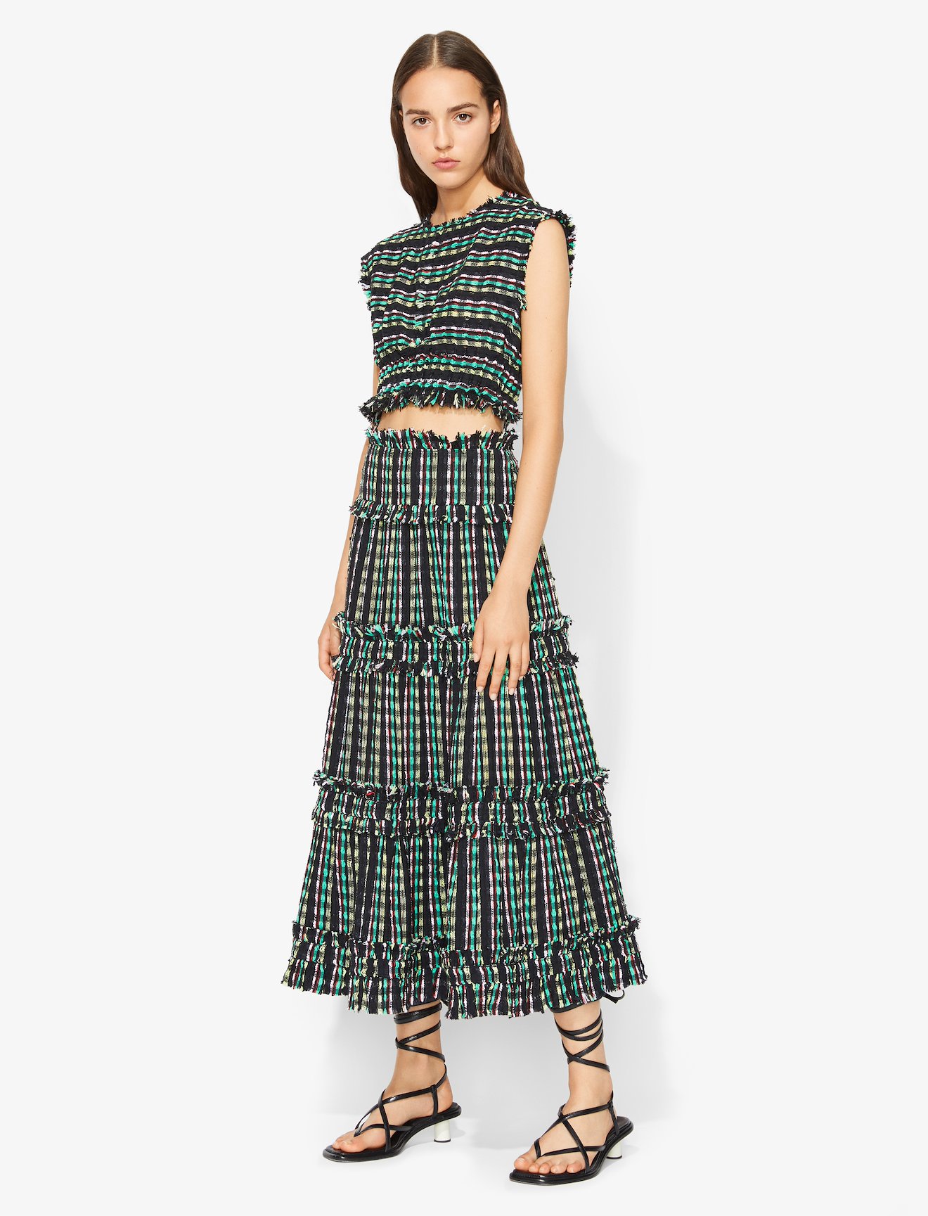 Textured Tweed Crop Top #2
