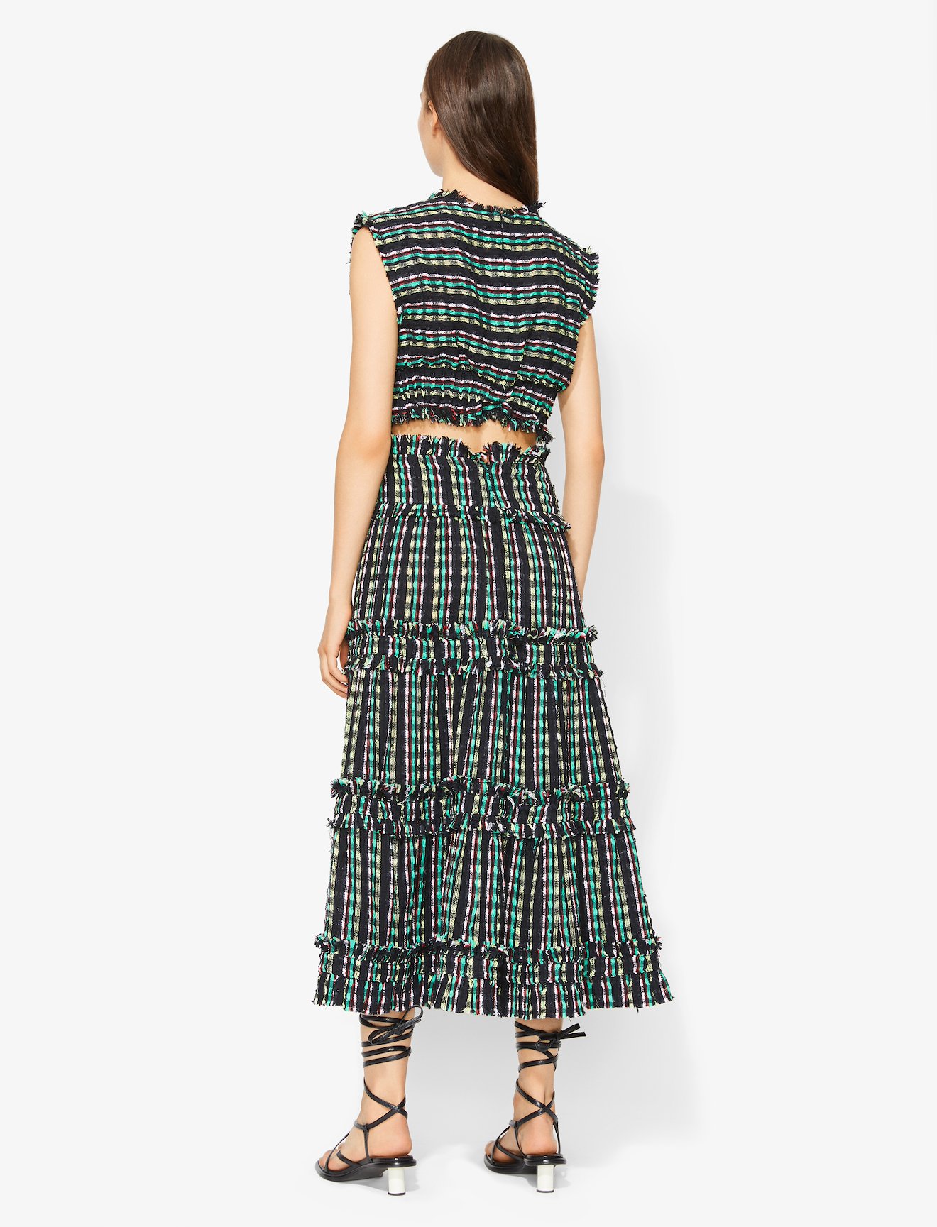 Textured Tweed Crop Top #3