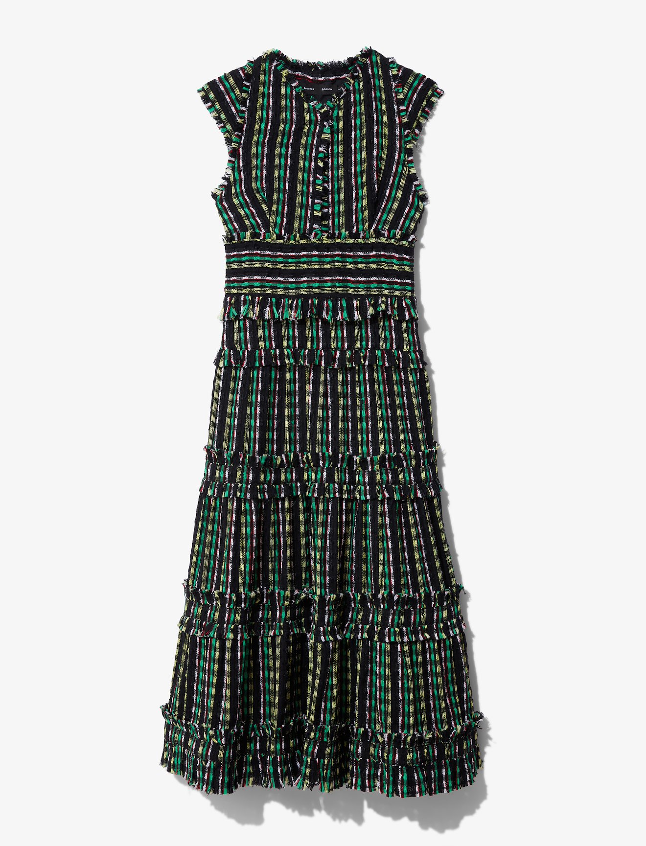 Textured Tweed Tiered Dress #4