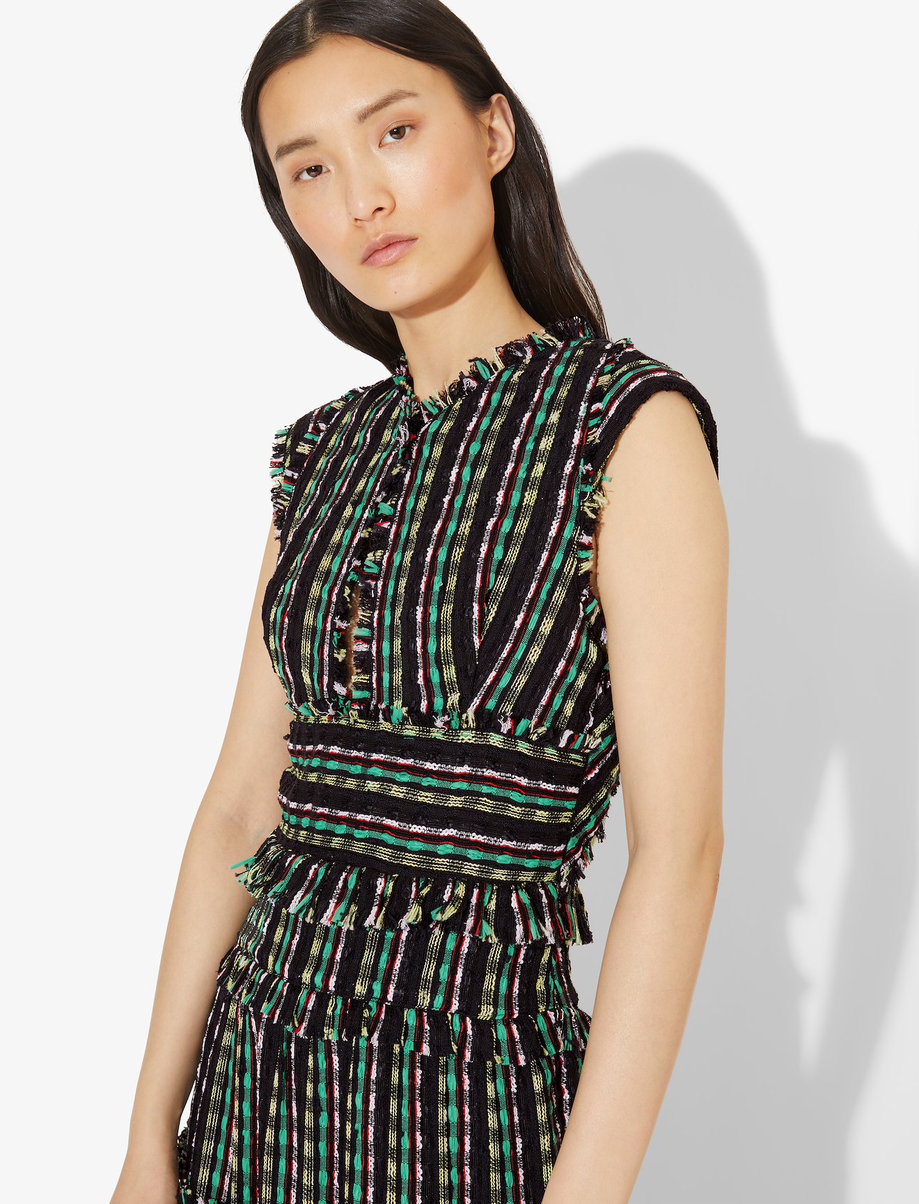 Textured Tweed Tiered Dress #3