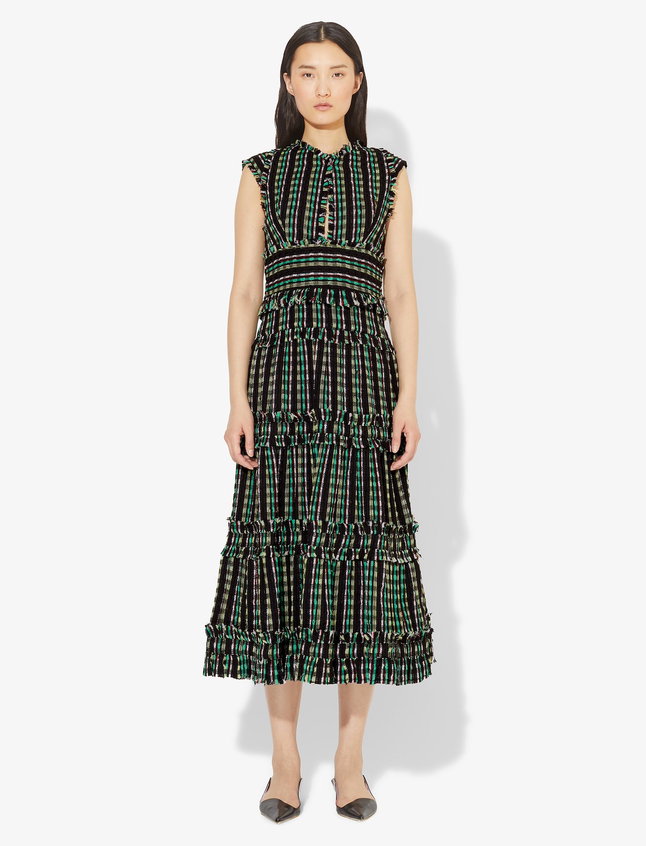 Textured Tweed Tiered Dress #1