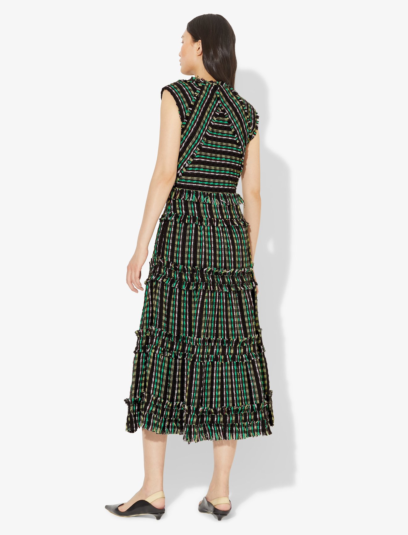 Textured Tweed Tiered Dress #2