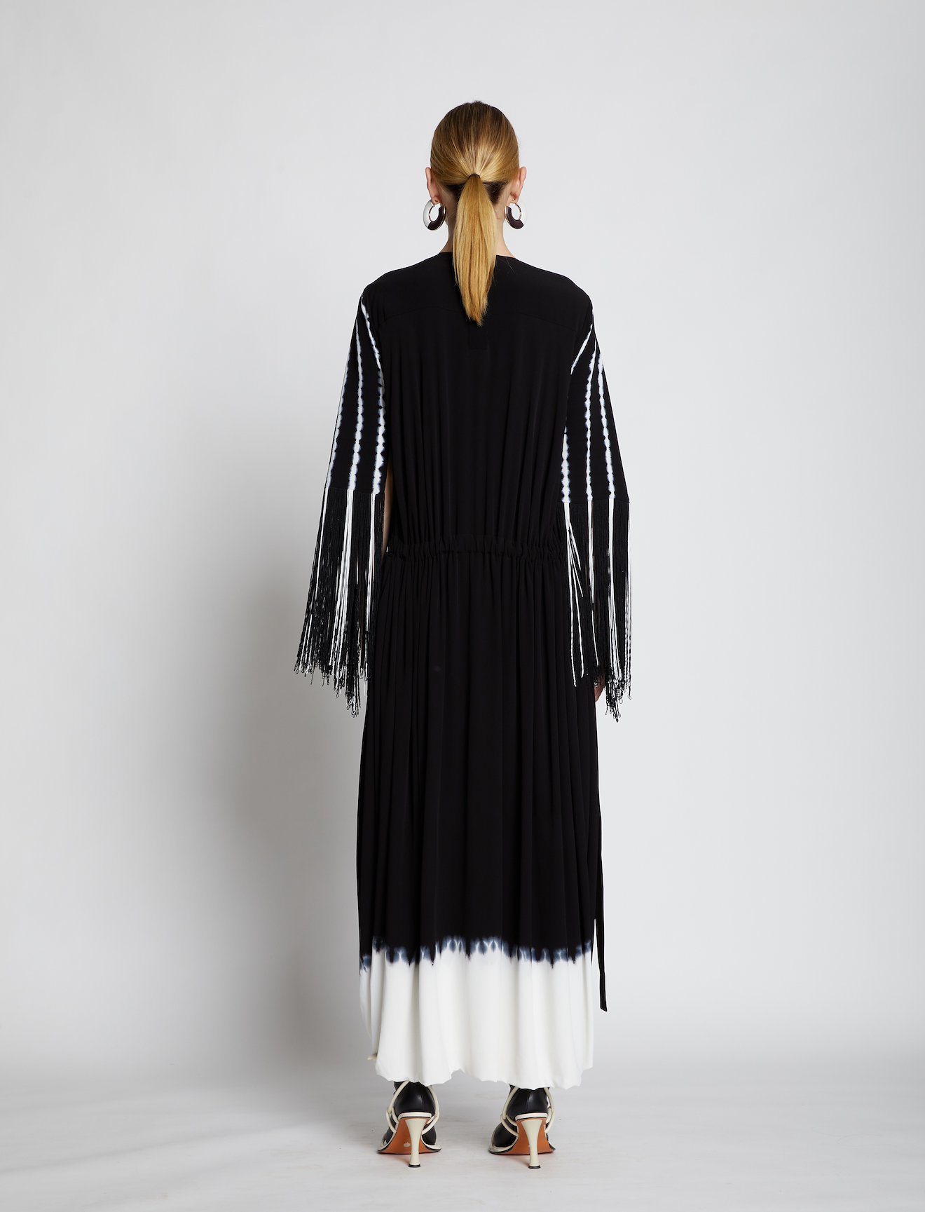 Tie Dye Fringe Gathered Dress #2