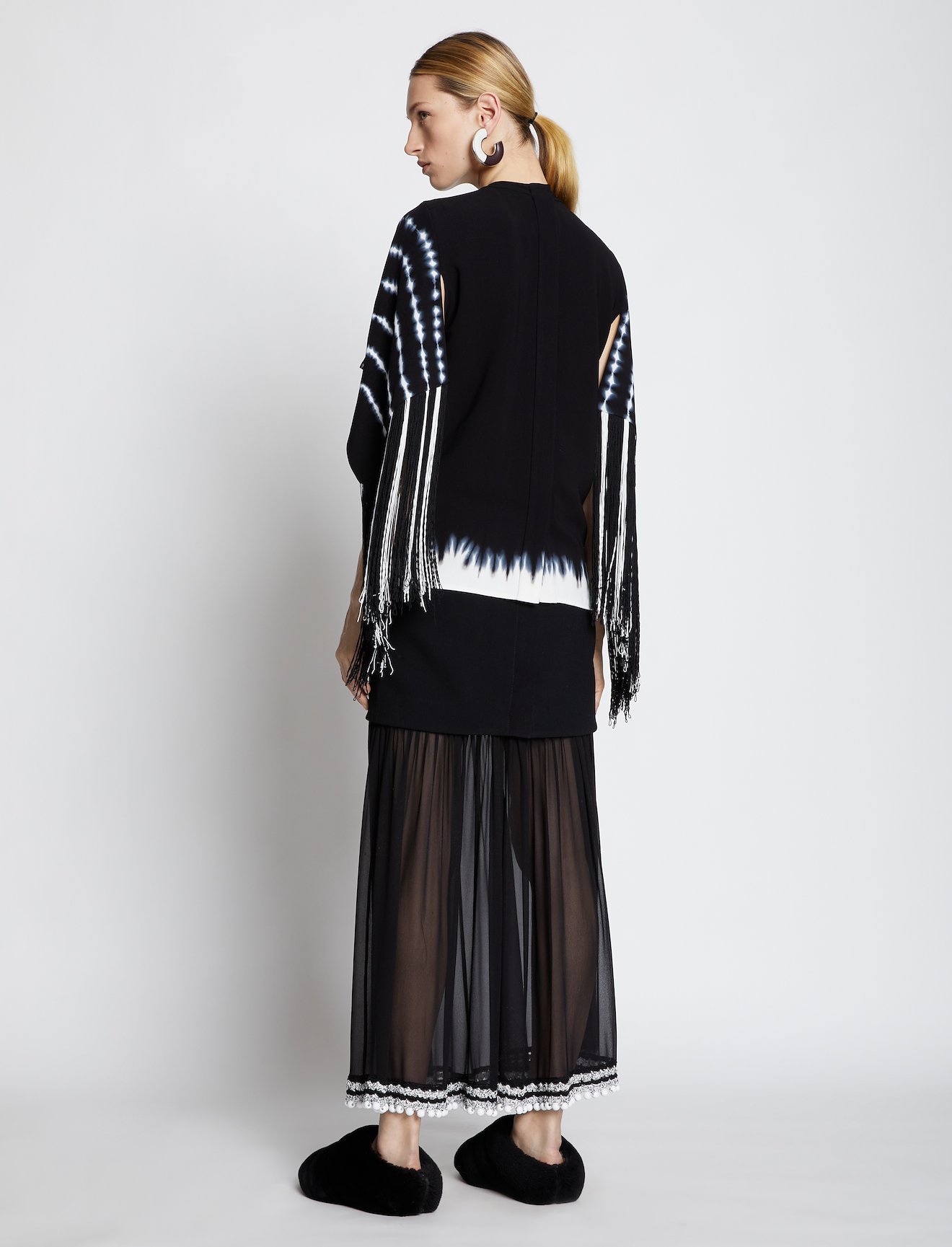Tie Dye Fringe Sleeve Top #2
