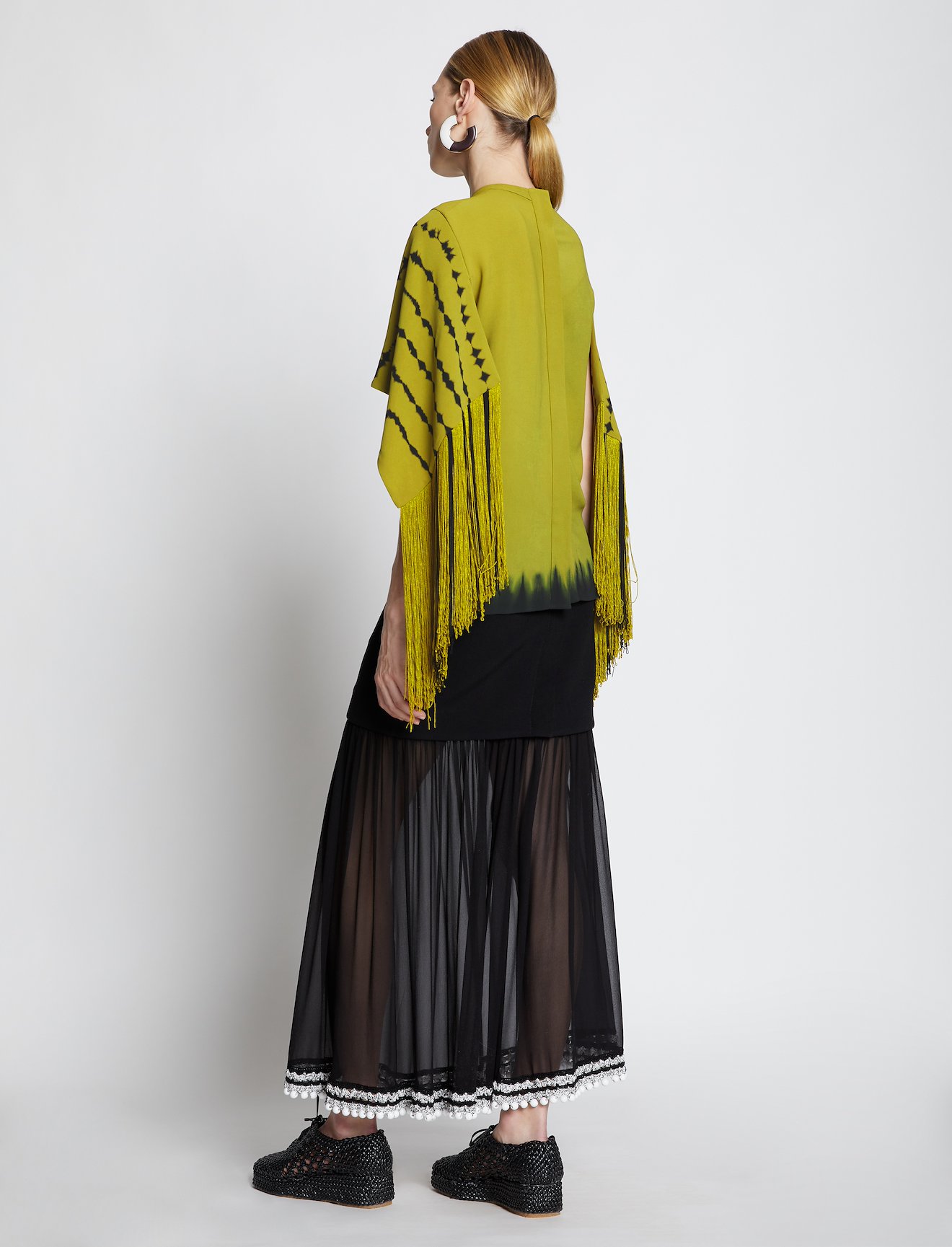 Tie Dye Fringe Sleeve Top #3