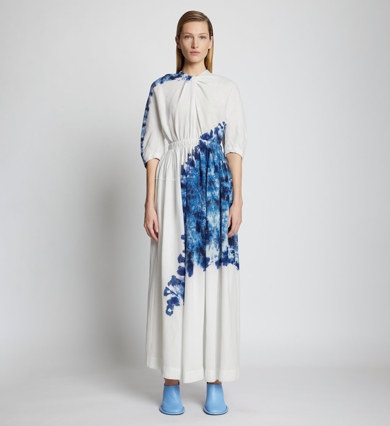 Tie Dye Linen Viscose Dress
