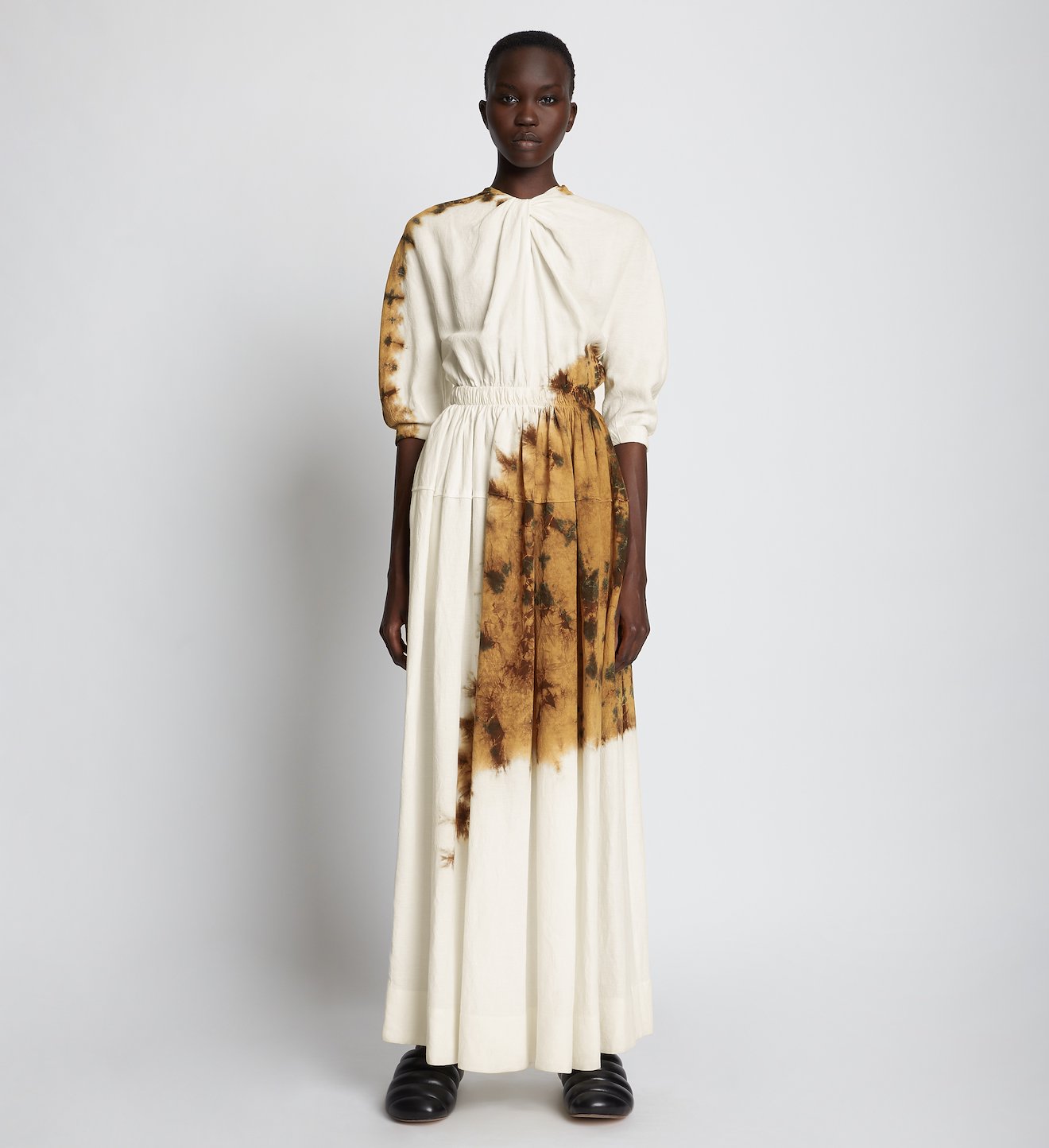 Tie Dye Linen Viscose Dress