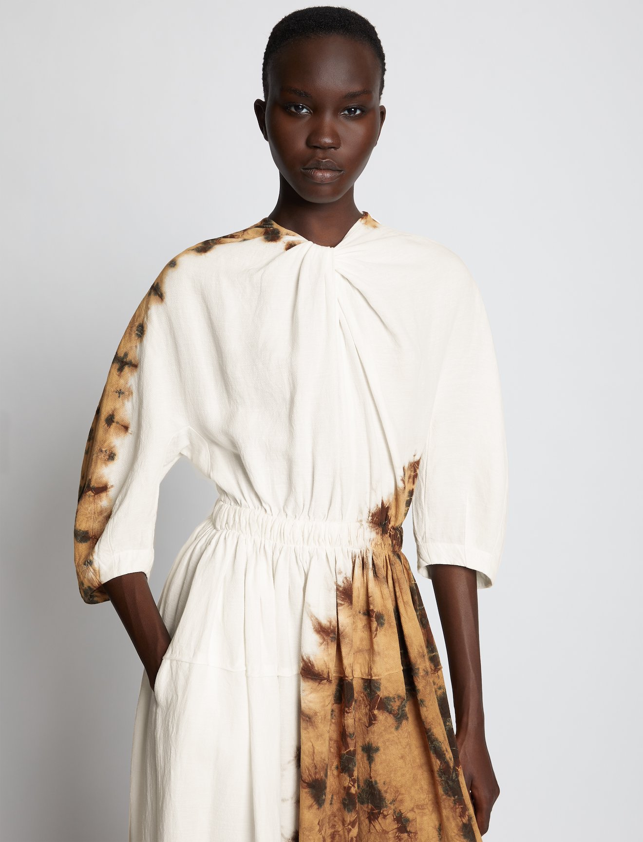 Tie Dye Linen Viscose Dress #3