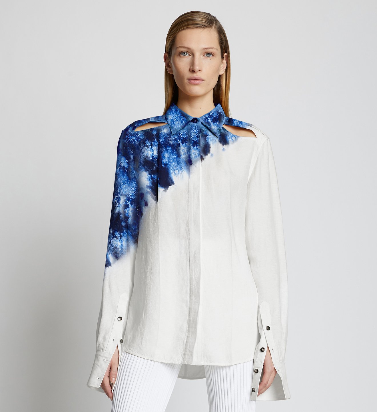 Tie Dye Linen Viscose Shirt