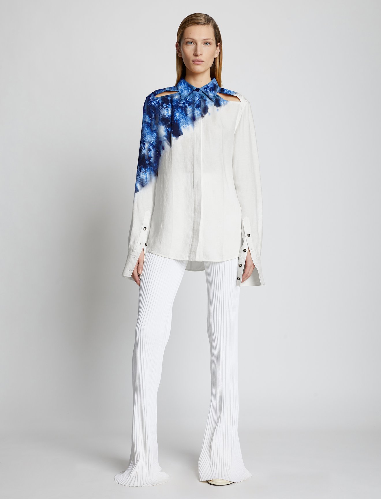 Tie Dye Linen Viscose Shirt #1