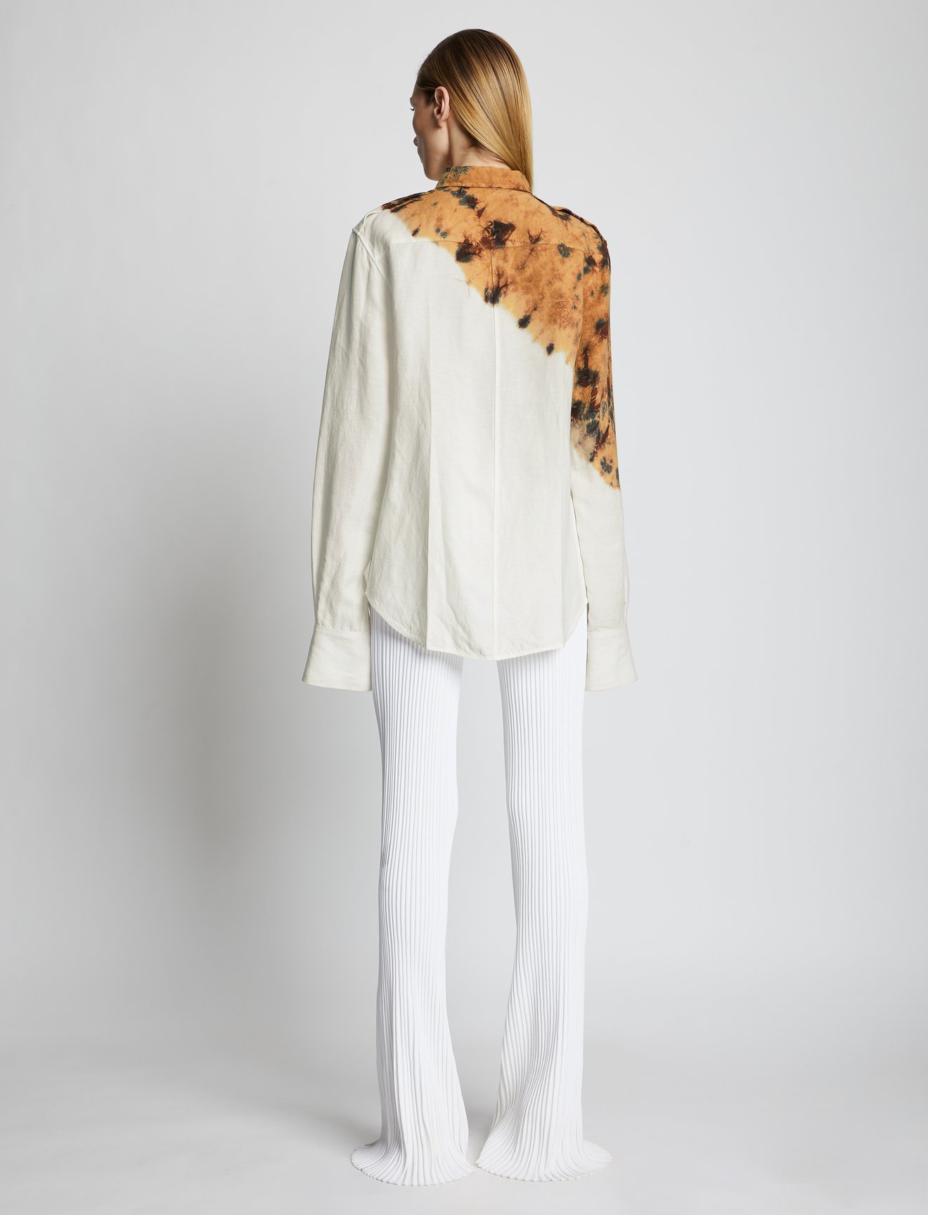 Tie Dye Linen Viscose Shirt #2
