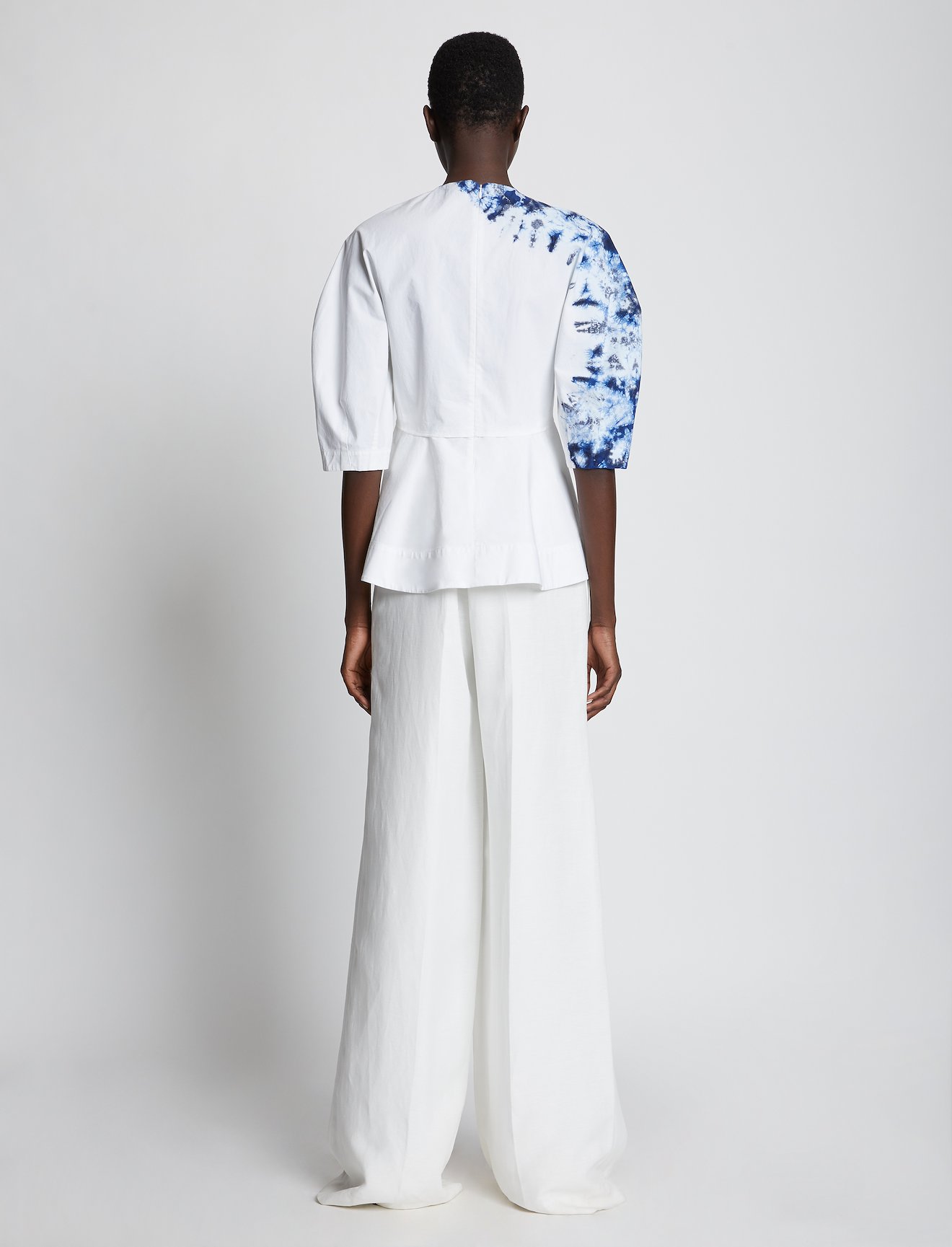 Tie Dye Poplin Puff Sleeve Top #2
