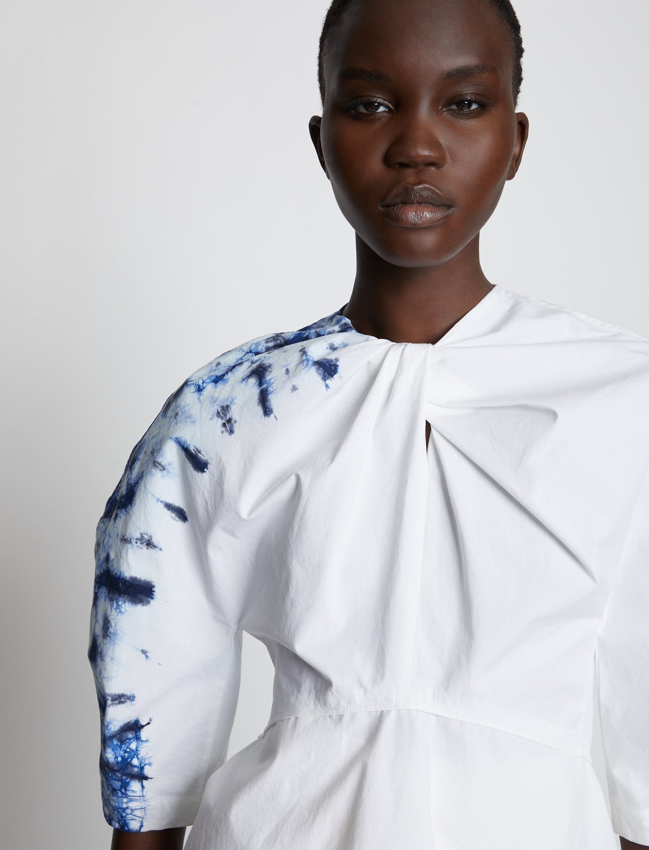 Tie Dye Poplin Puff Sleeve Top #3