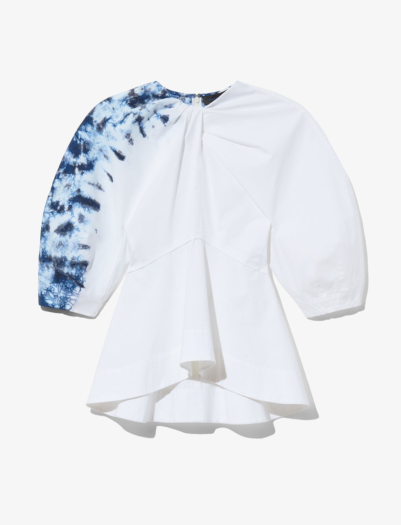 Tie Dye Poplin Puff Sleeve Top #4