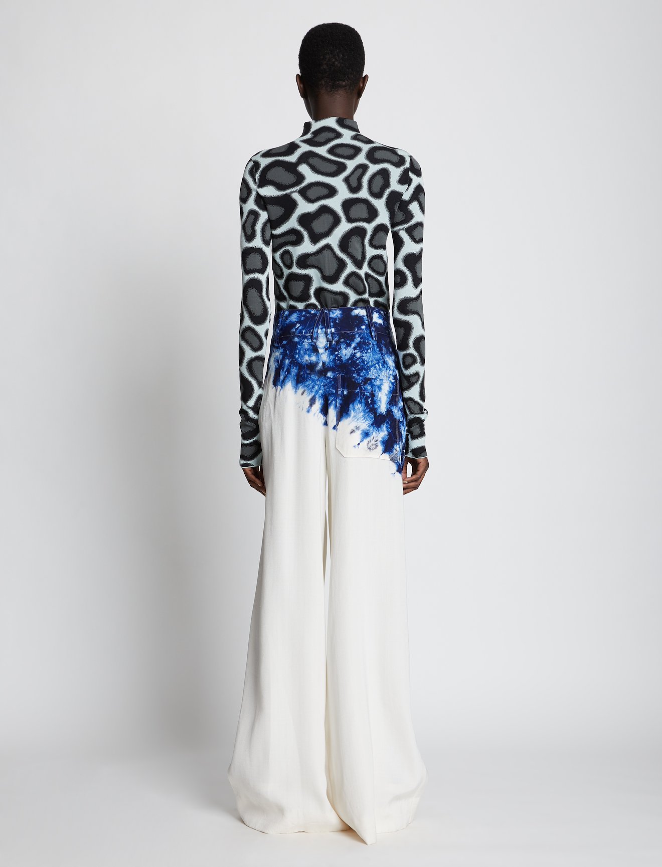 Tie Dye Silk Viscose Pants #2