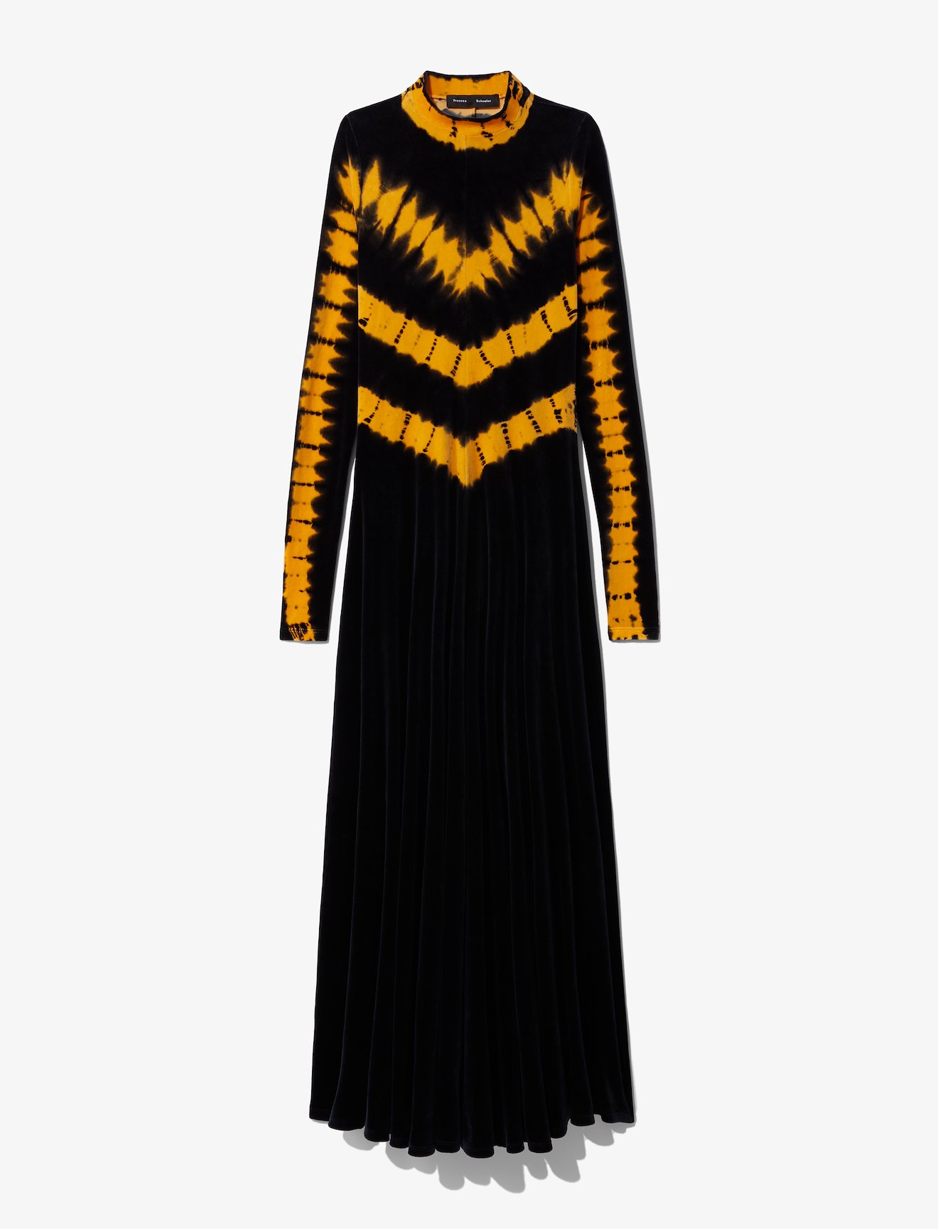 Tie Dye Velvet Long Sleeve Dress #4