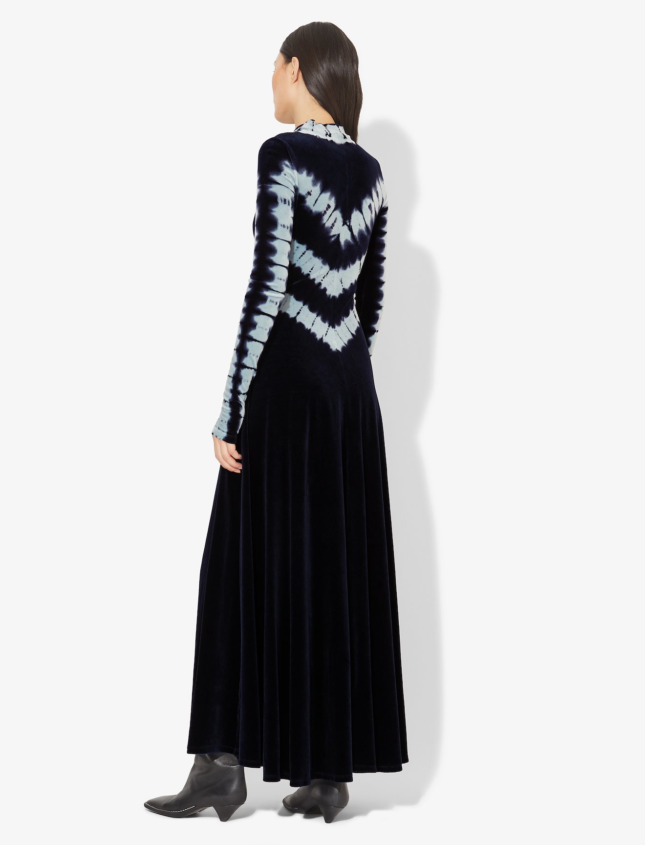 Tie Dye Velvet Long Sleeve Dress #2