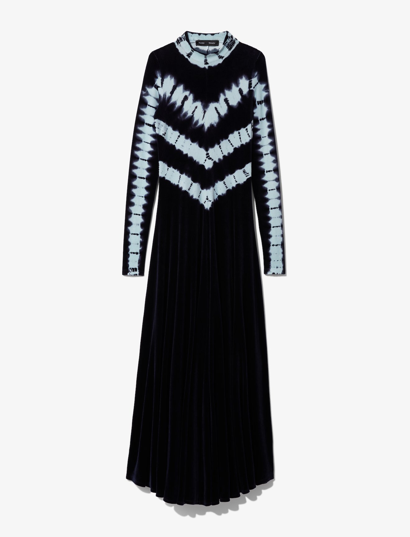Tie Dye Velvet Long Sleeve Dress #4