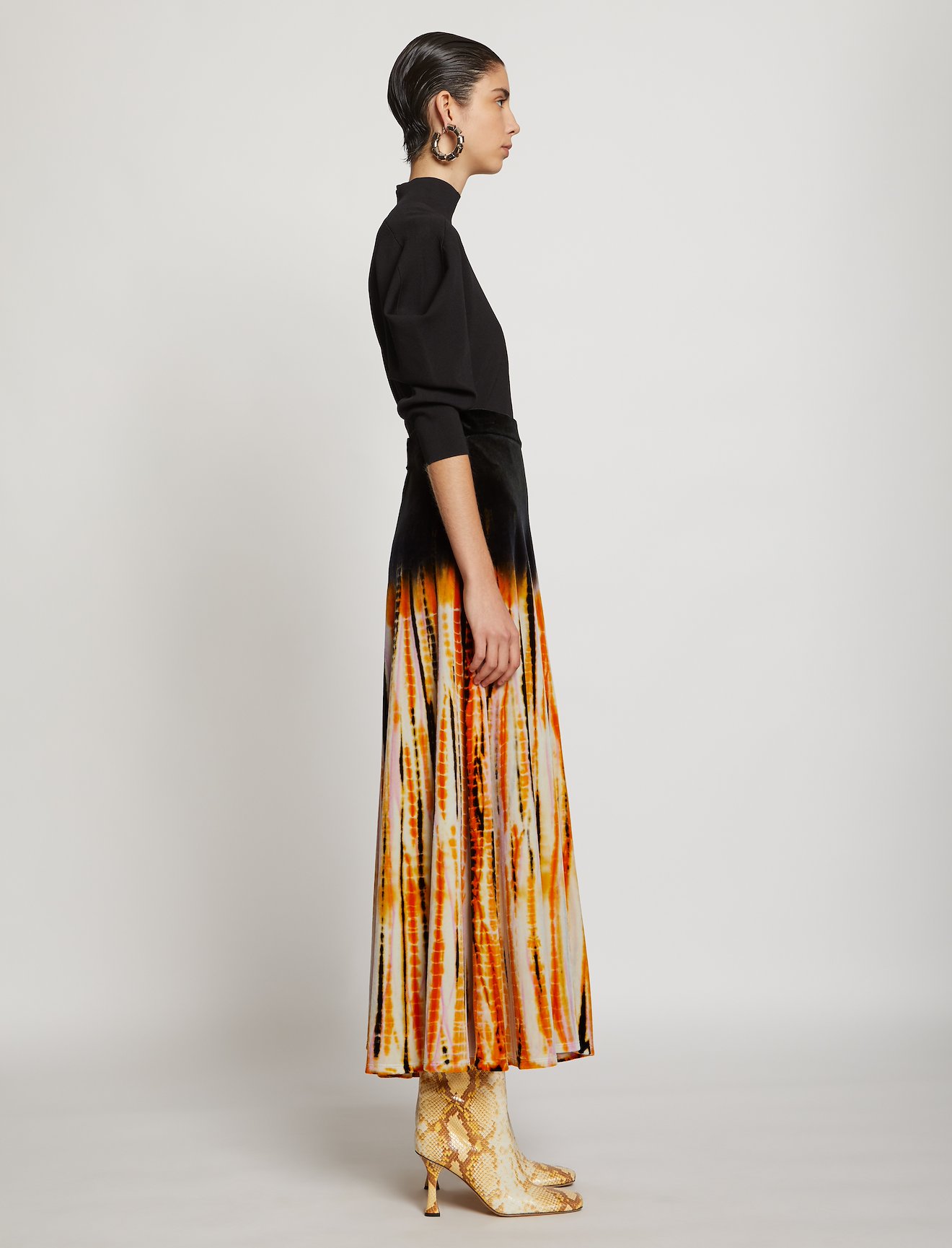 Tie Dye Velvet Skirt #1