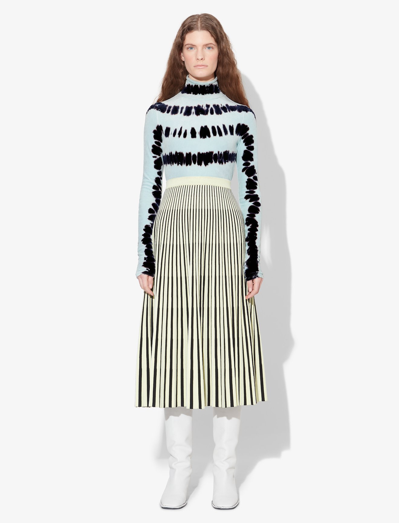 Tie Dye Velvet Turtleneck #1