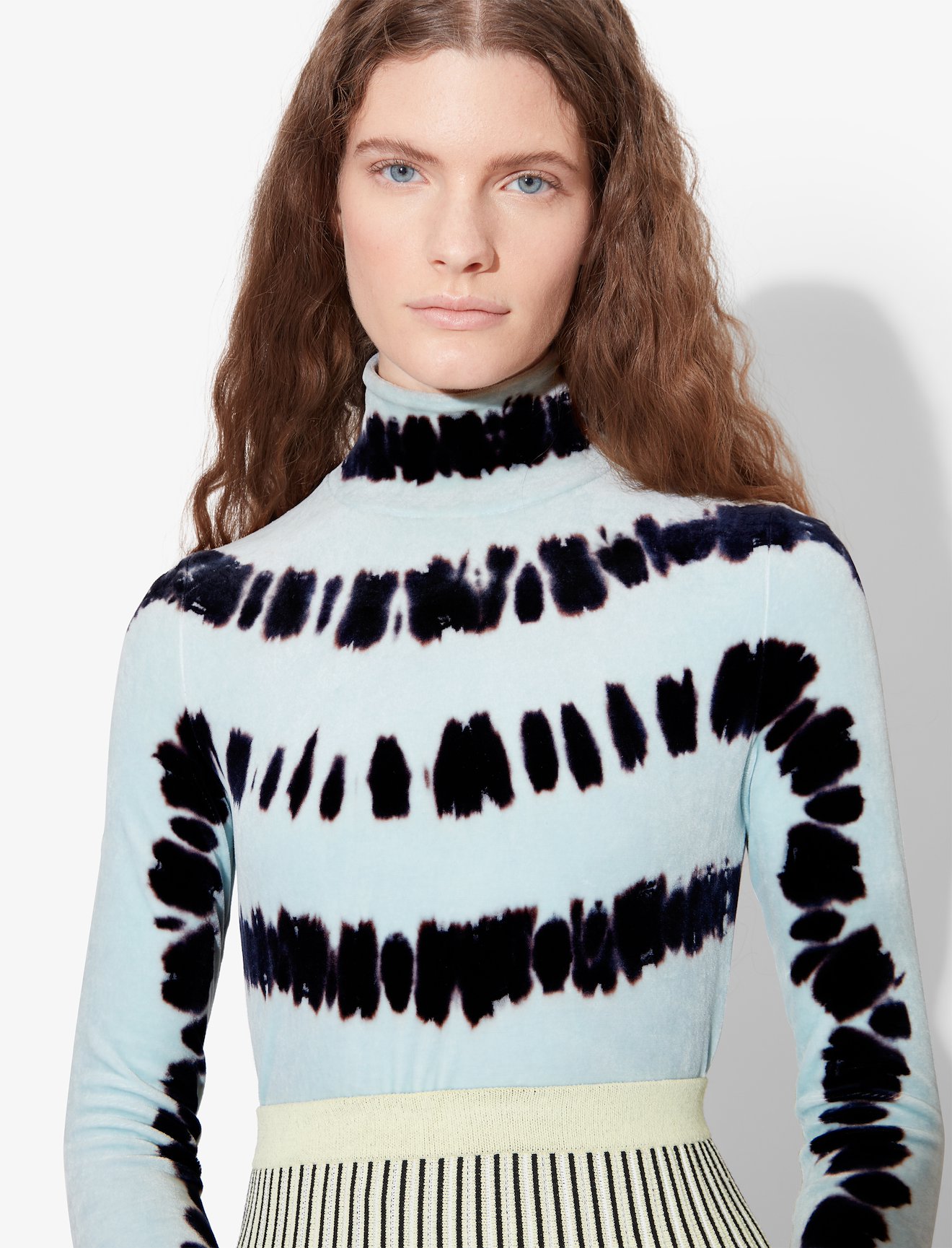 Tie Dye Velvet Turtleneck #3
