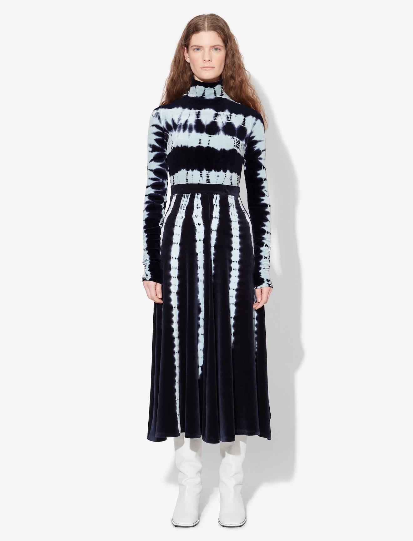 Tie Dye Velvet Turtleneck #1