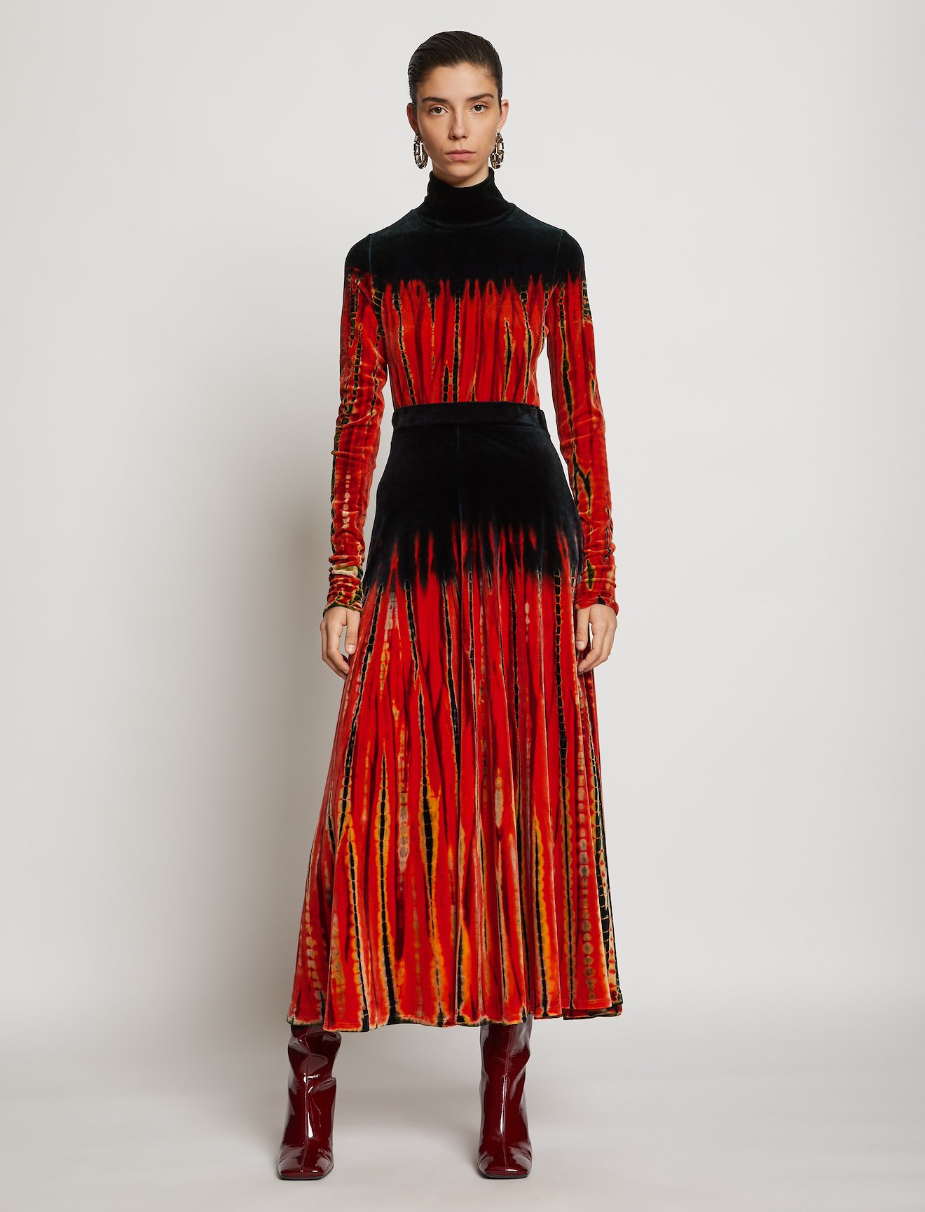 Tie Dye Velvet Turtleneck #1