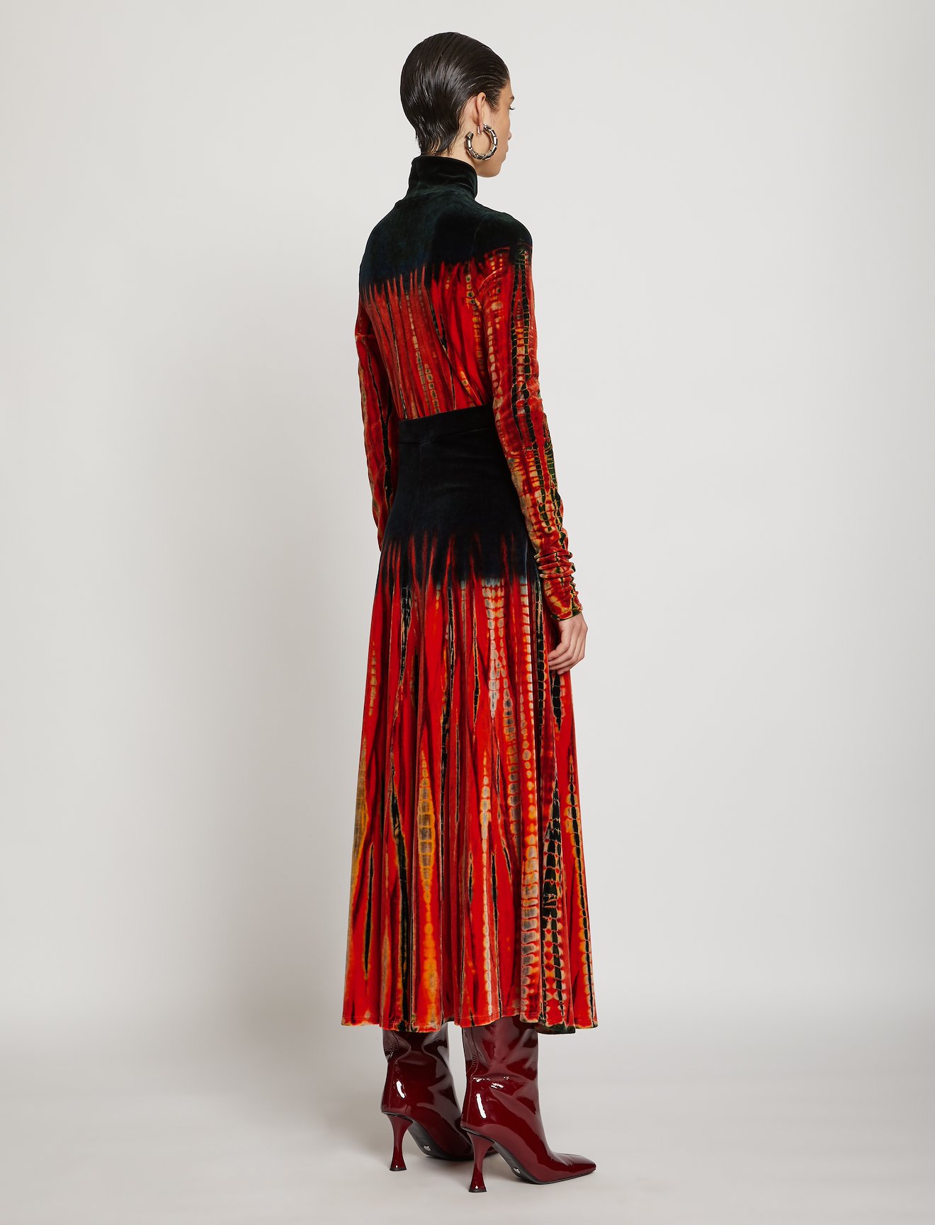 Tie Dye Velvet Turtleneck #2