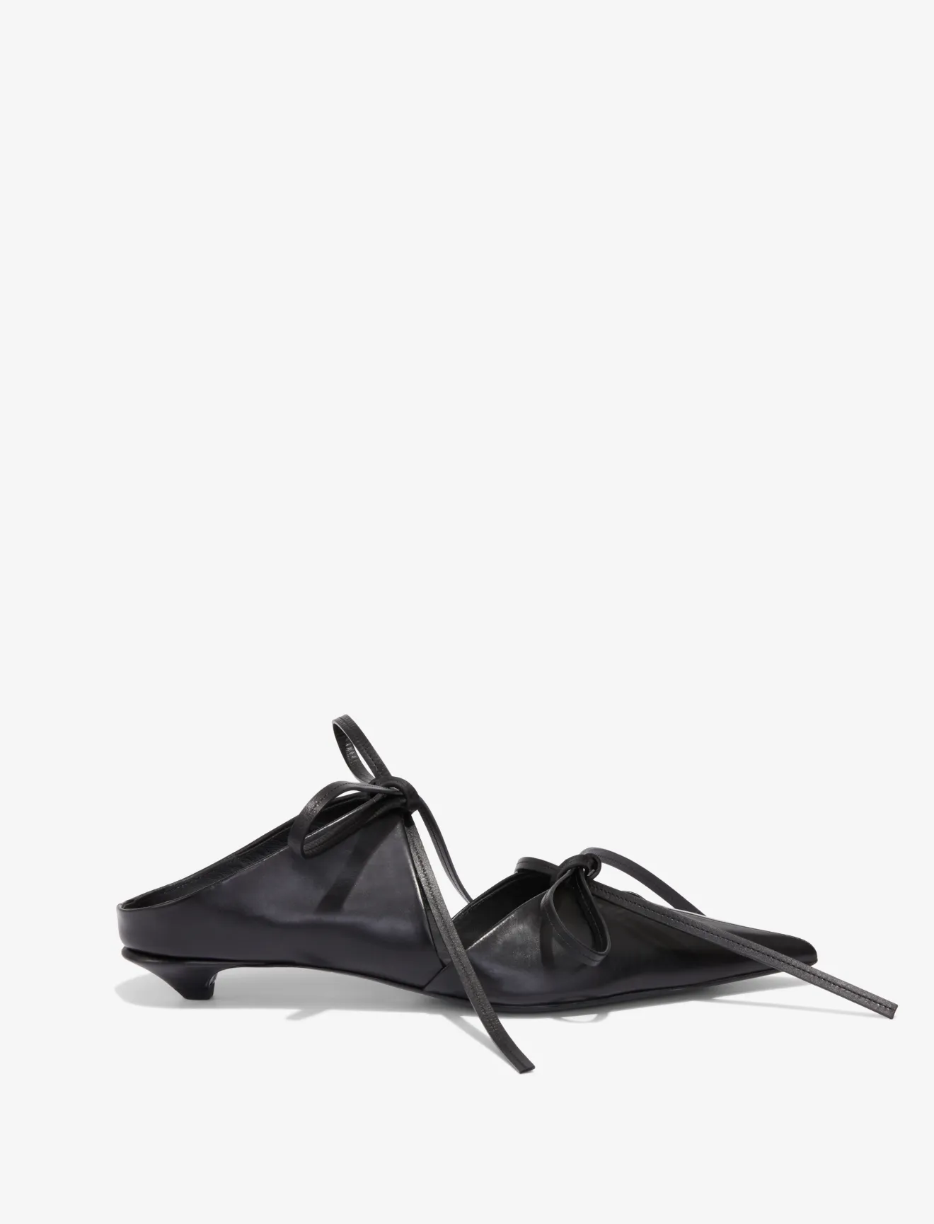 pointed toe kitten heel mules