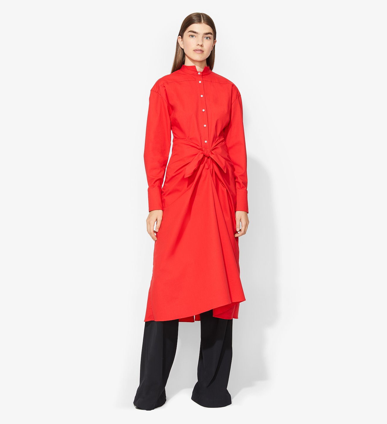 Tied Shirt Dress