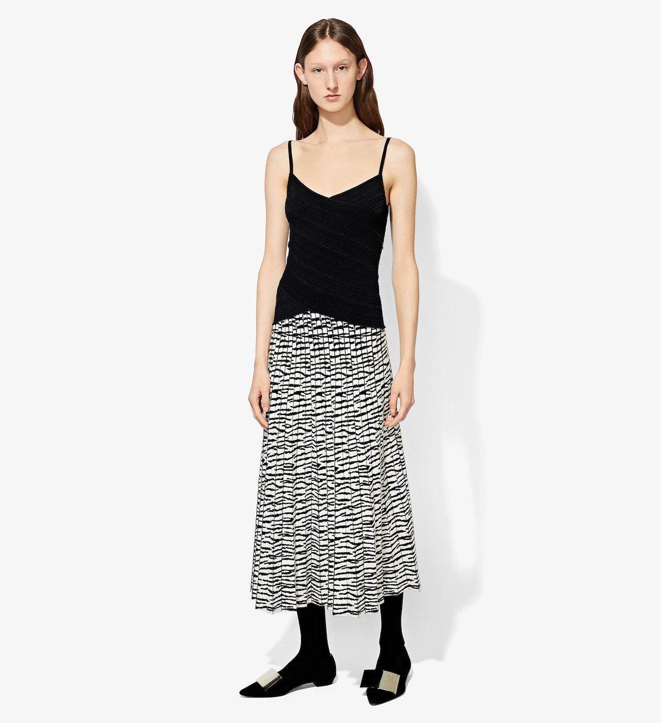 Tiger Jacquard Cami Knit Dress