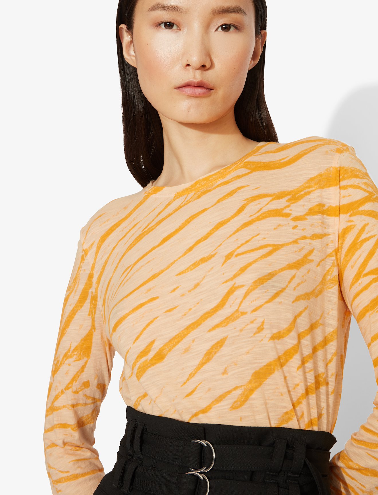Tiger Print Long Sleeve T-Shirt #3