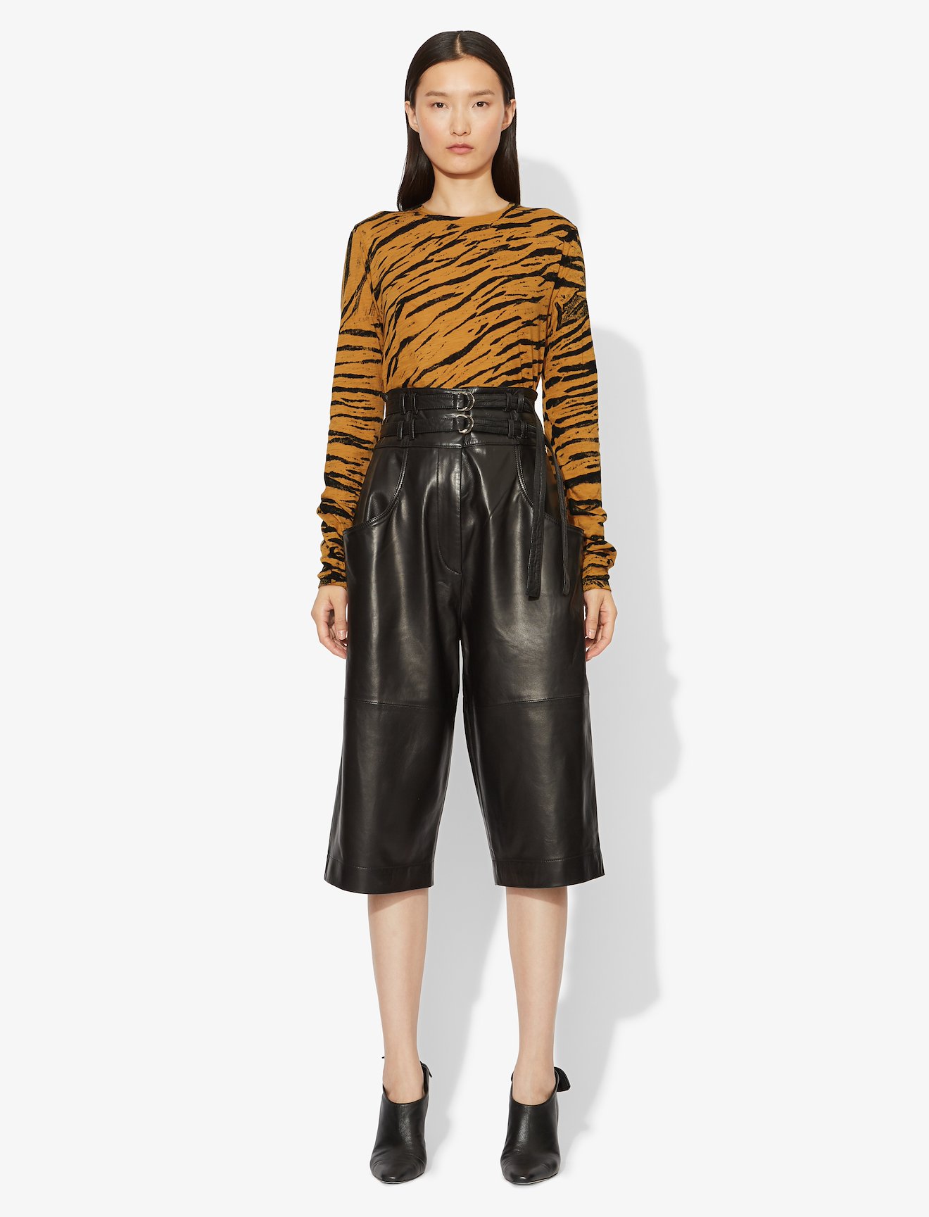 Tiger Print Long Sleeve T-Shirt #1
