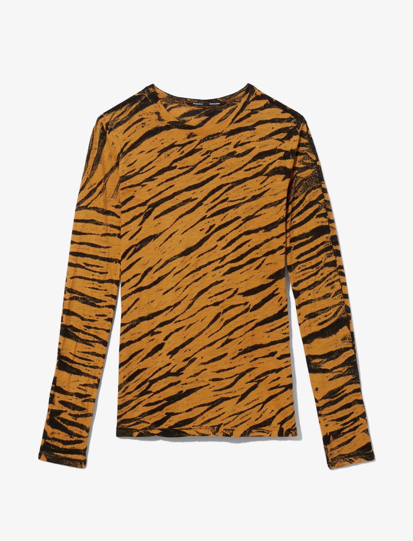 Proenza Schouler - Tiger Print Long Sleeve T-Shirt | Official Site