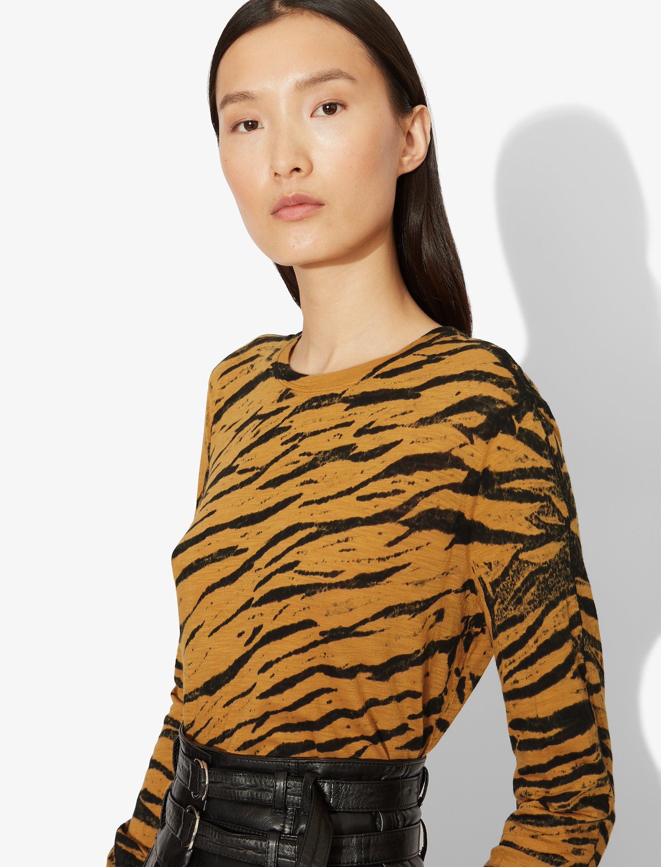Tiger Print Long Sleeve T-Shirt #3