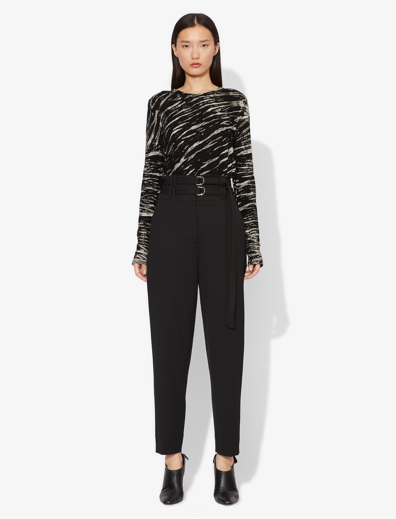 Tiger Print Long Sleeve T-Shirt #1