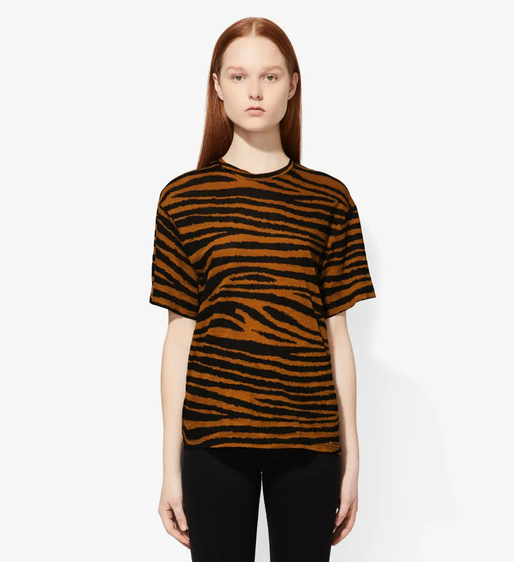 Tiger Print Short Sleeve T-Shirt