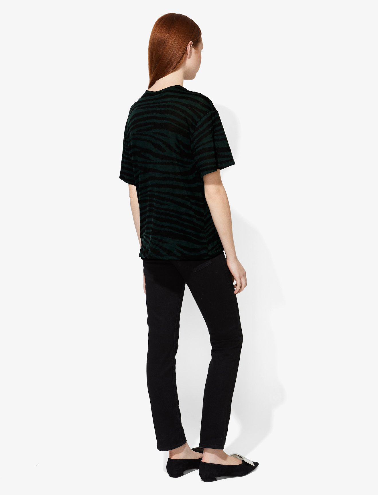 Tiger Print Short Sleeve T-Shirt #2