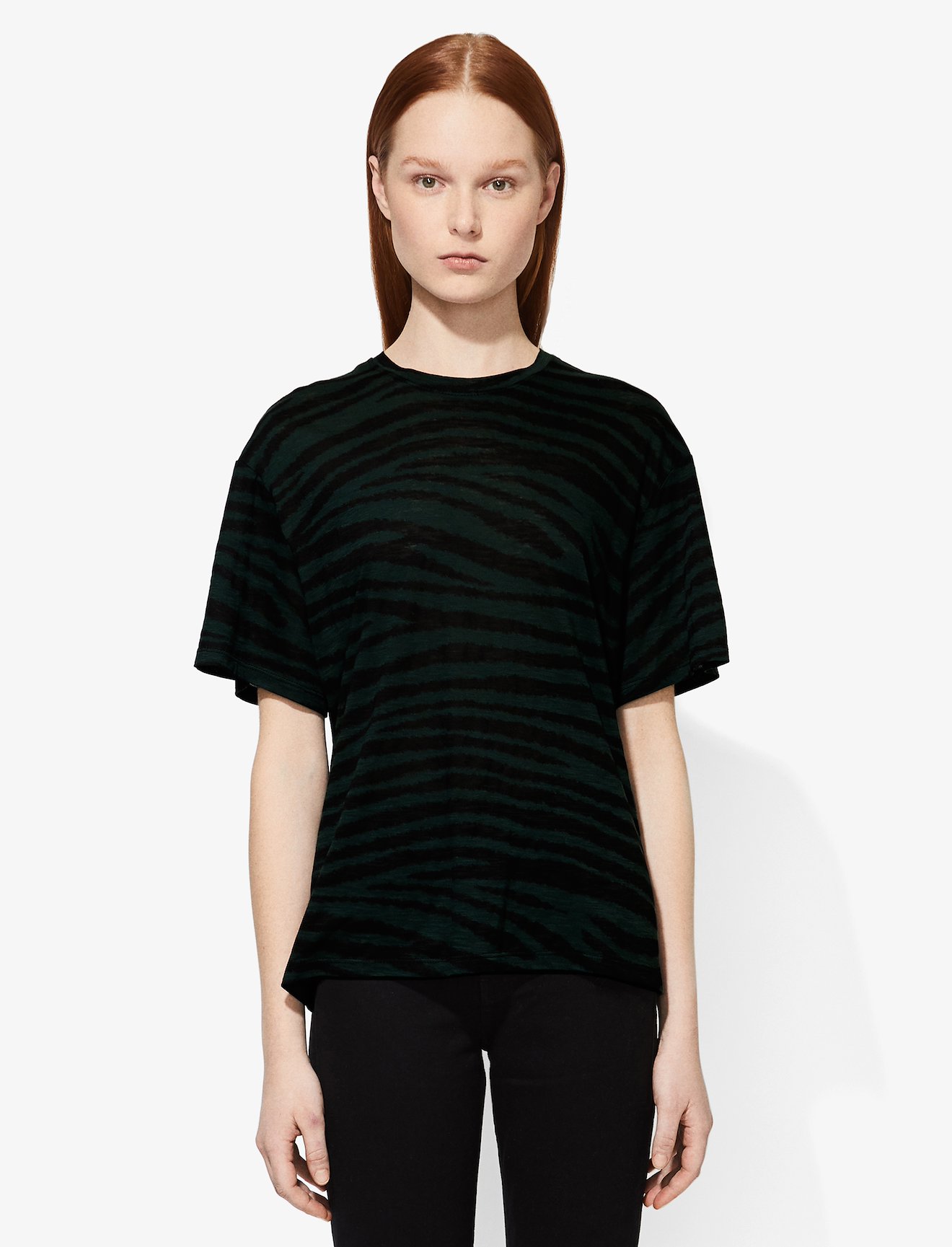 Tiger Print Short Sleeve T-Shirt #3