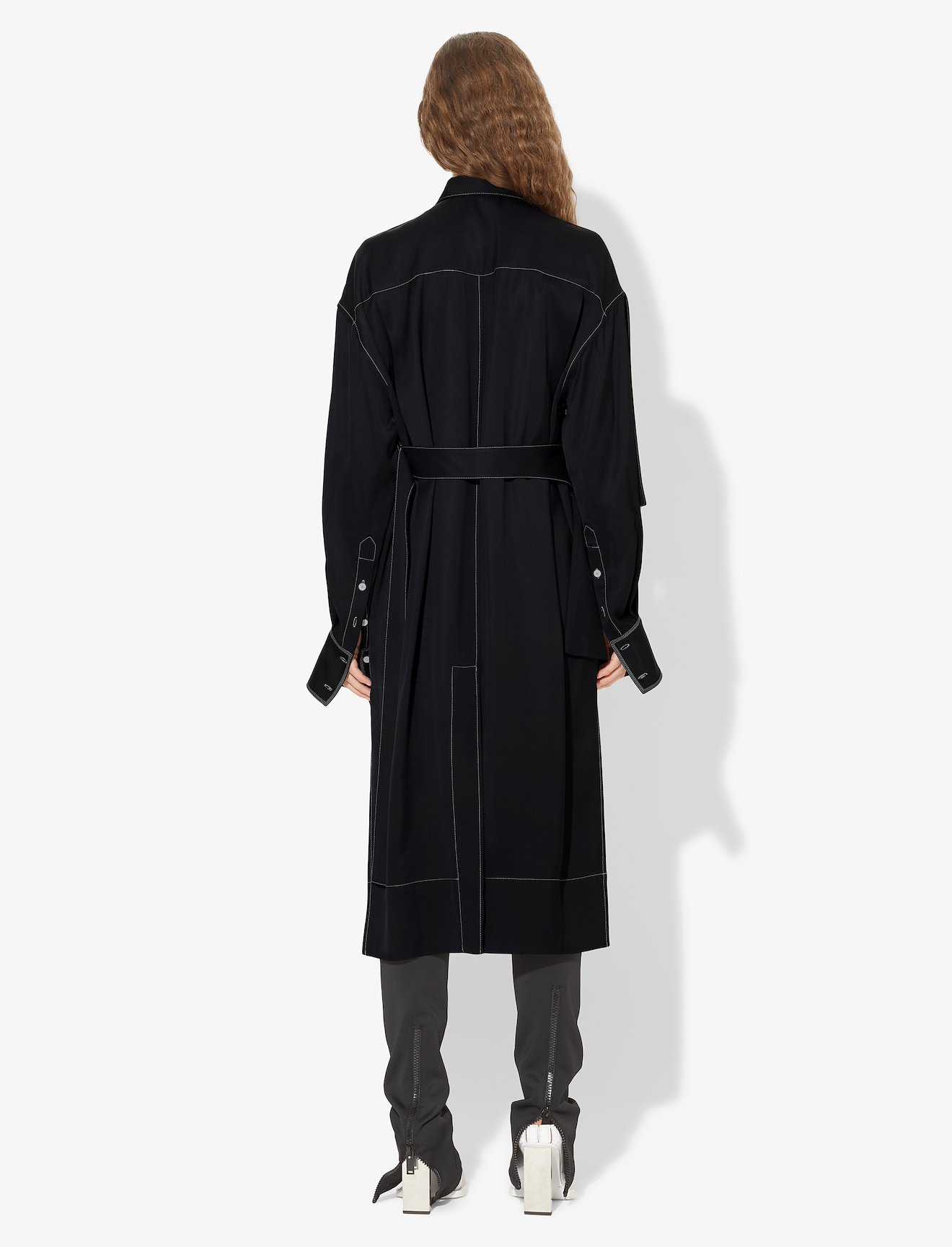 Topstitched Shirt Dress #2
