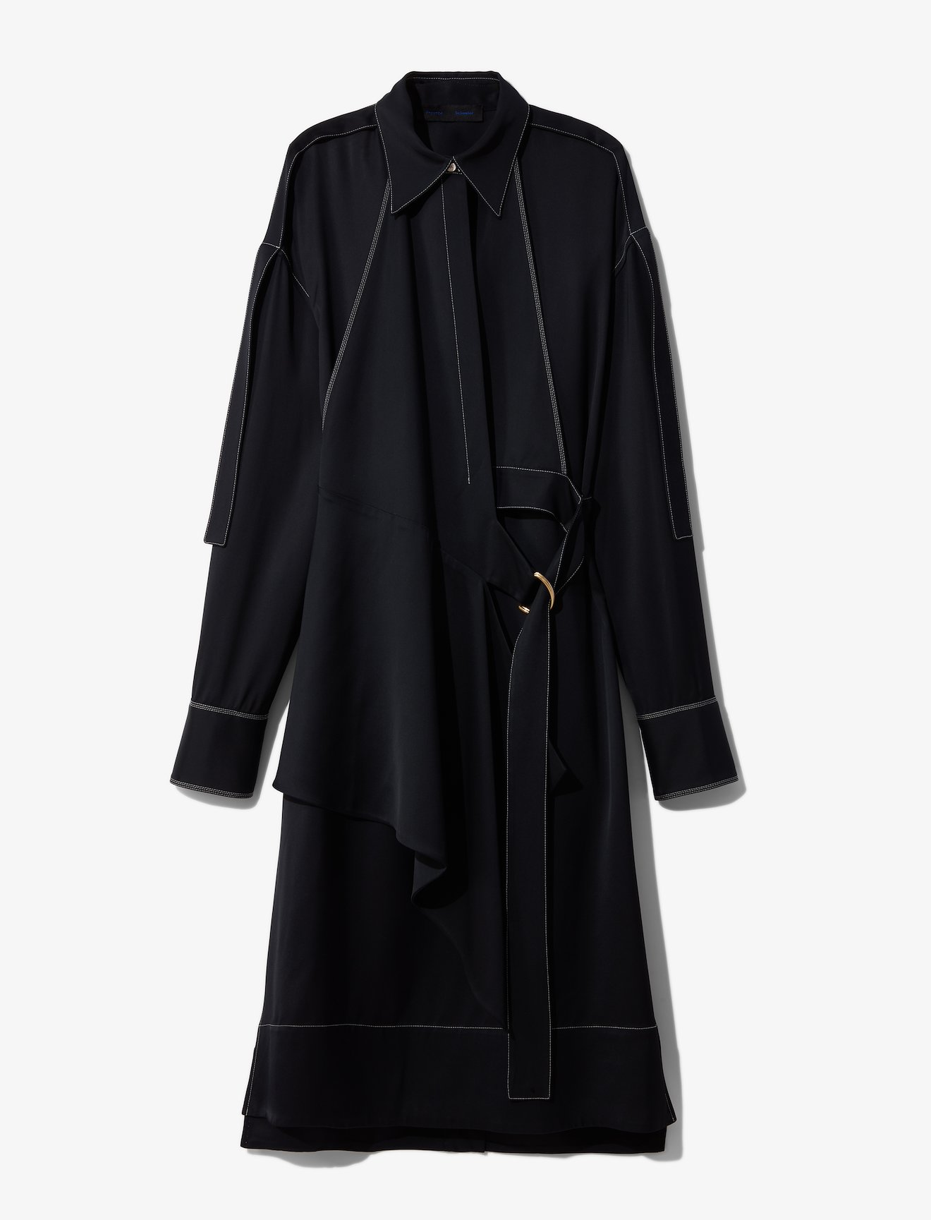 Topstitched Shirt Dress #4