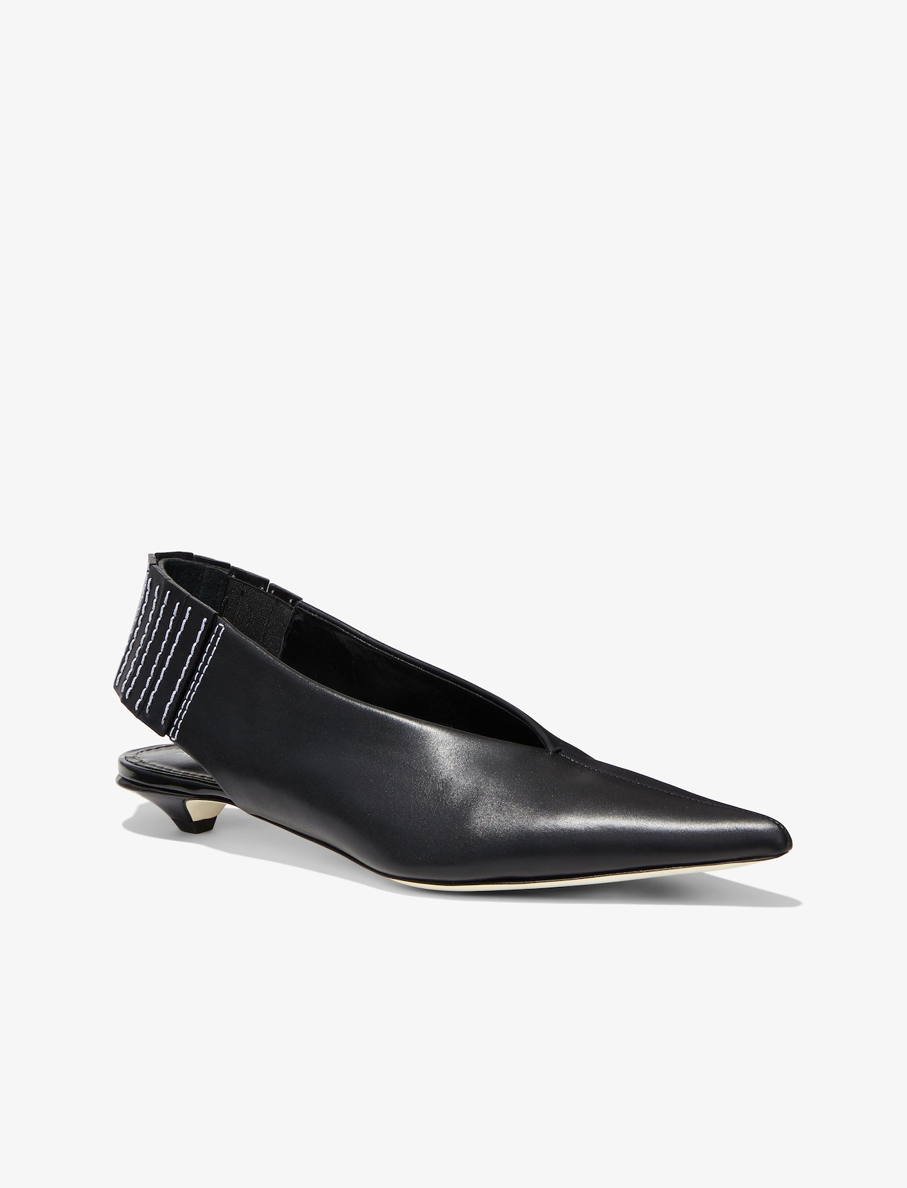 Topstitched Slingback Pumps #1