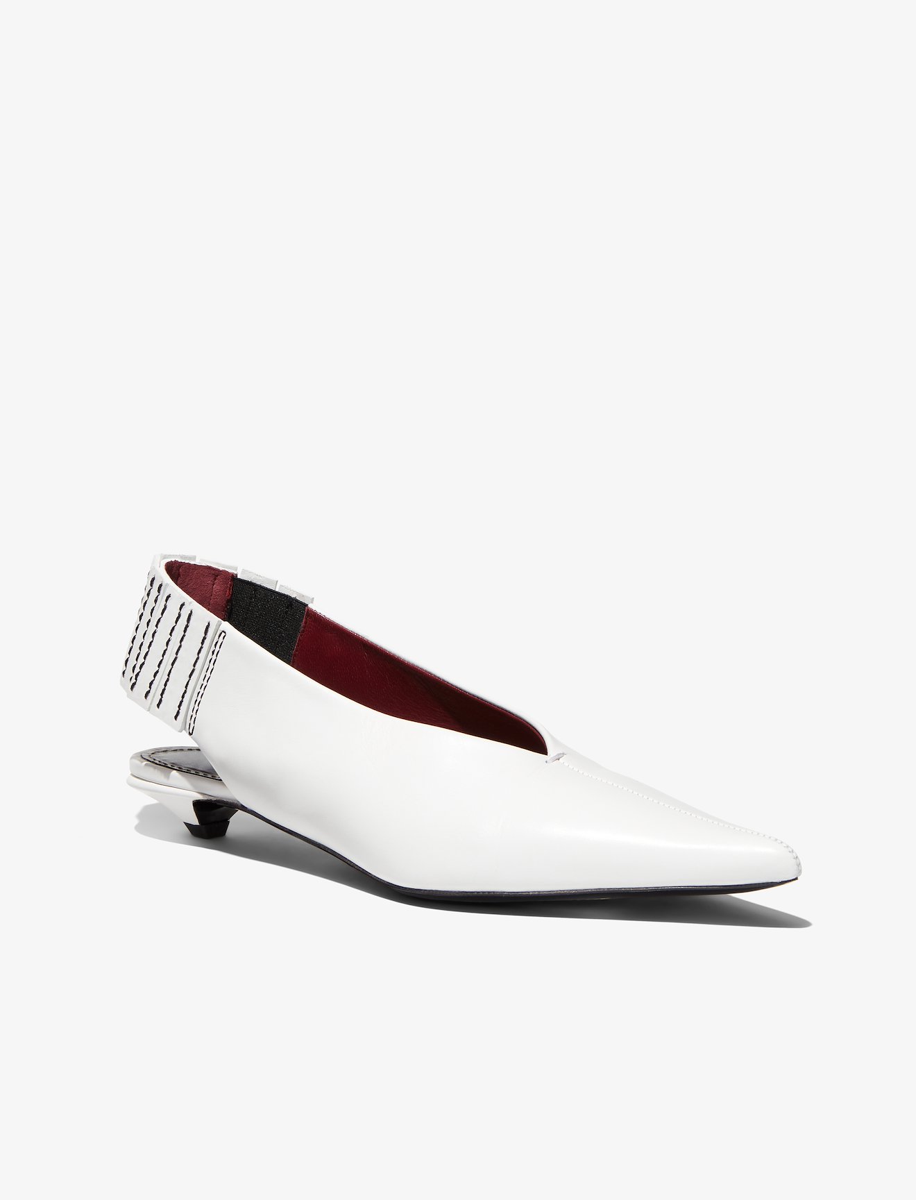 Topstitched Slingback Pumps #1