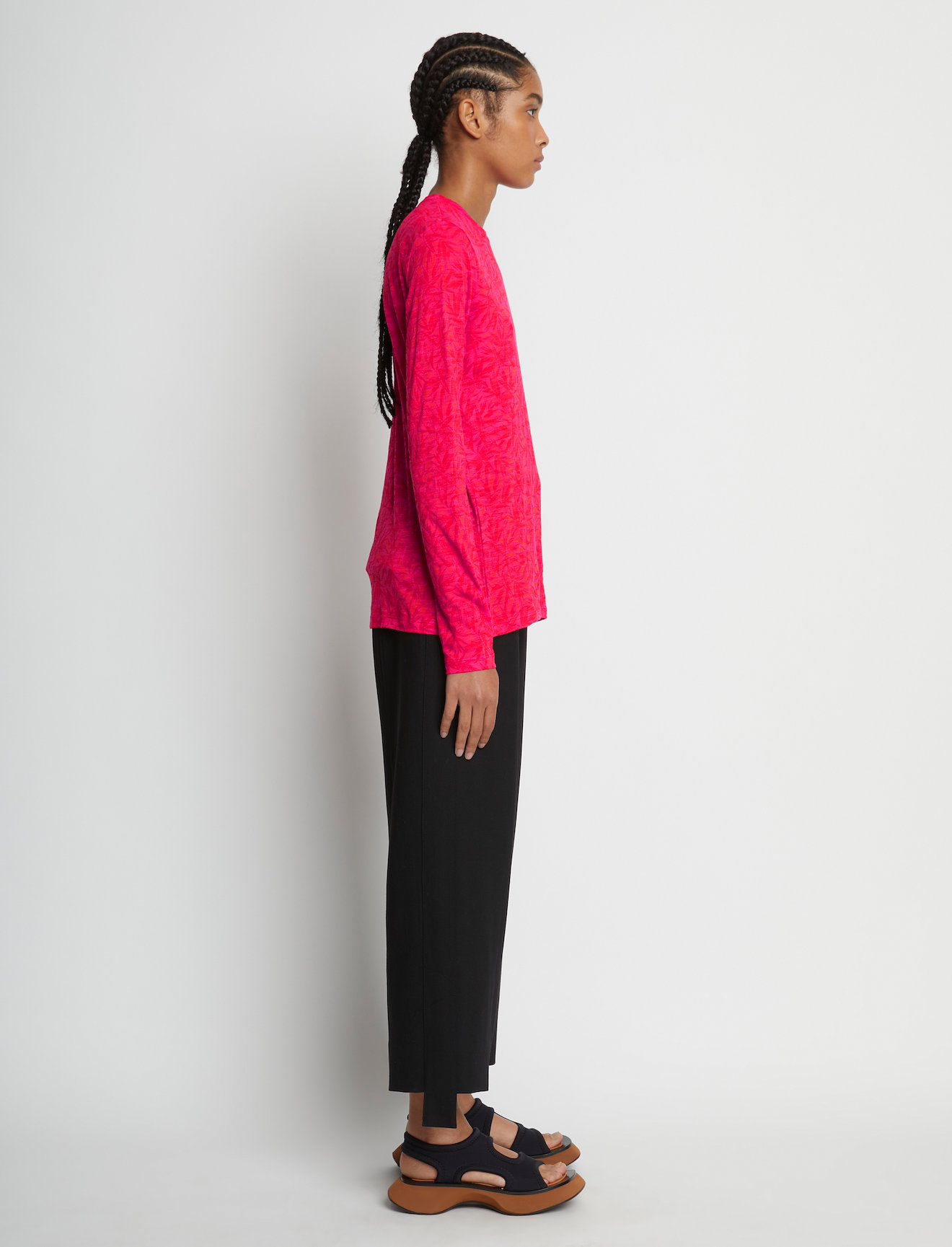 Tropical Leaf Long Sleeve T-Shirt #2