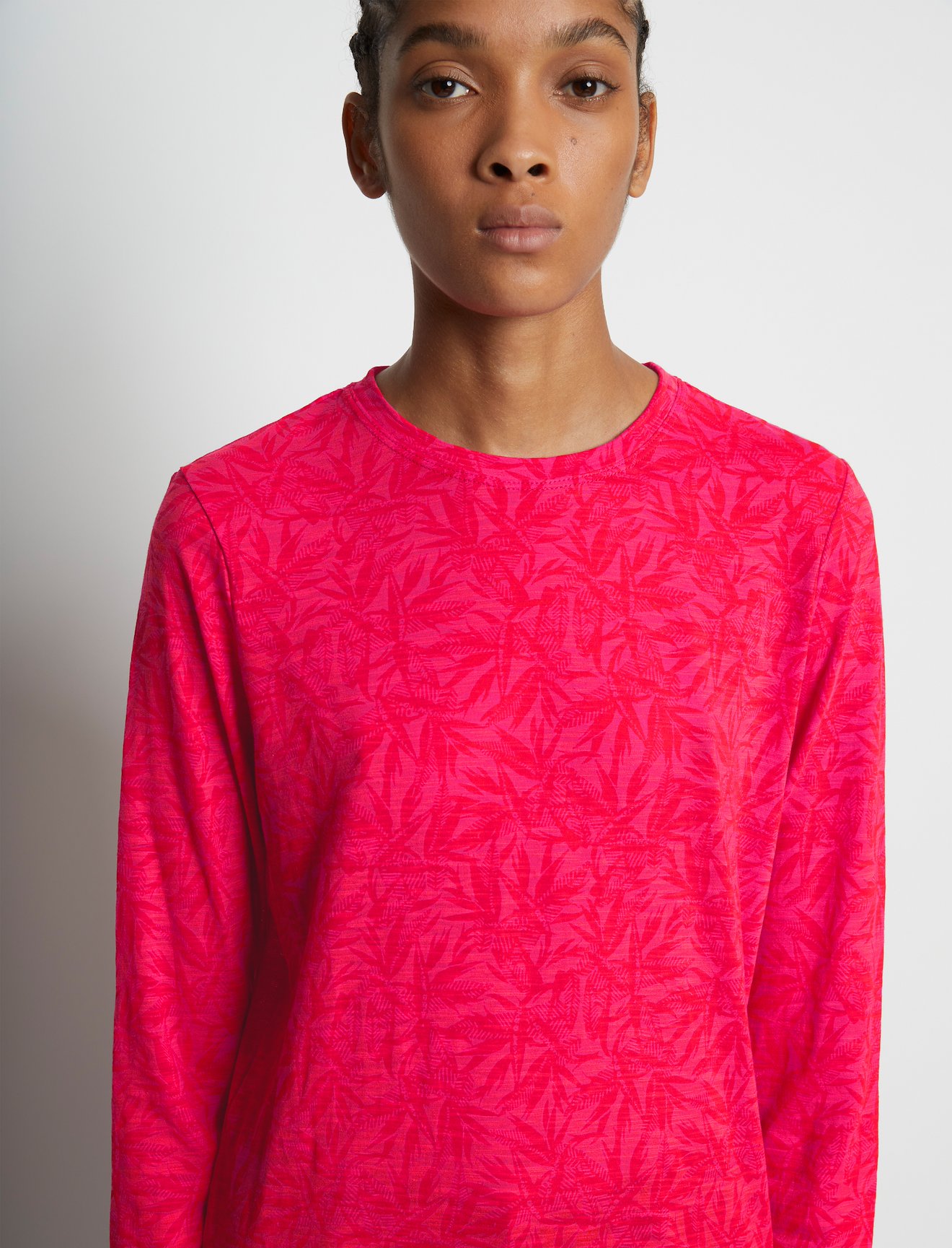 Tropical Leaf Long Sleeve T-Shirt #4
