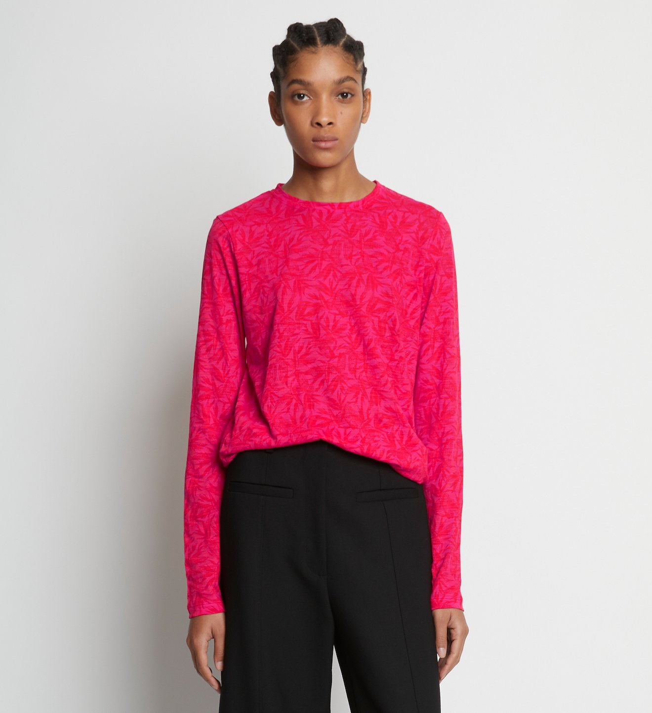 Tropical Leaf Long Sleeve T-Shirt