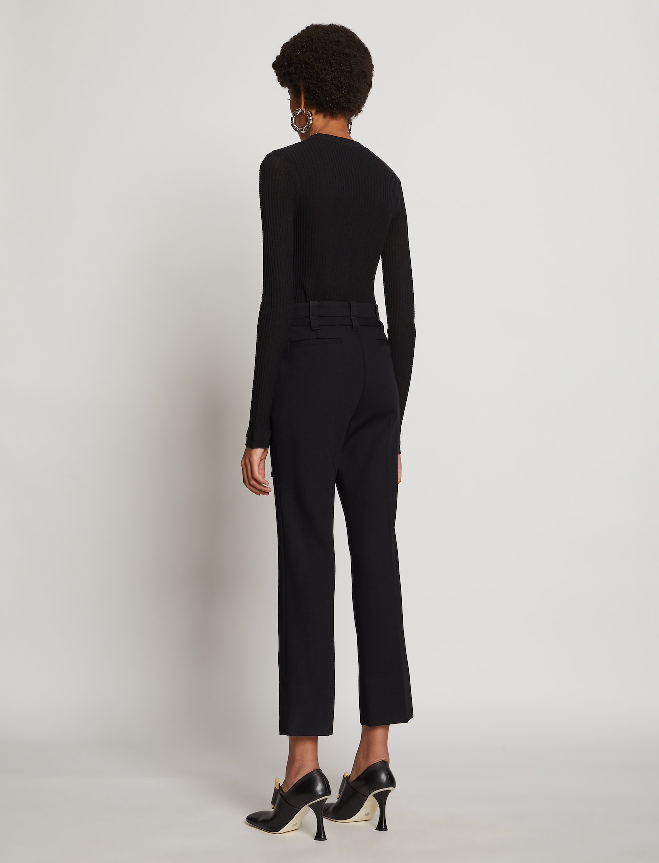 Tuxedo Suiting Belted Pants #2