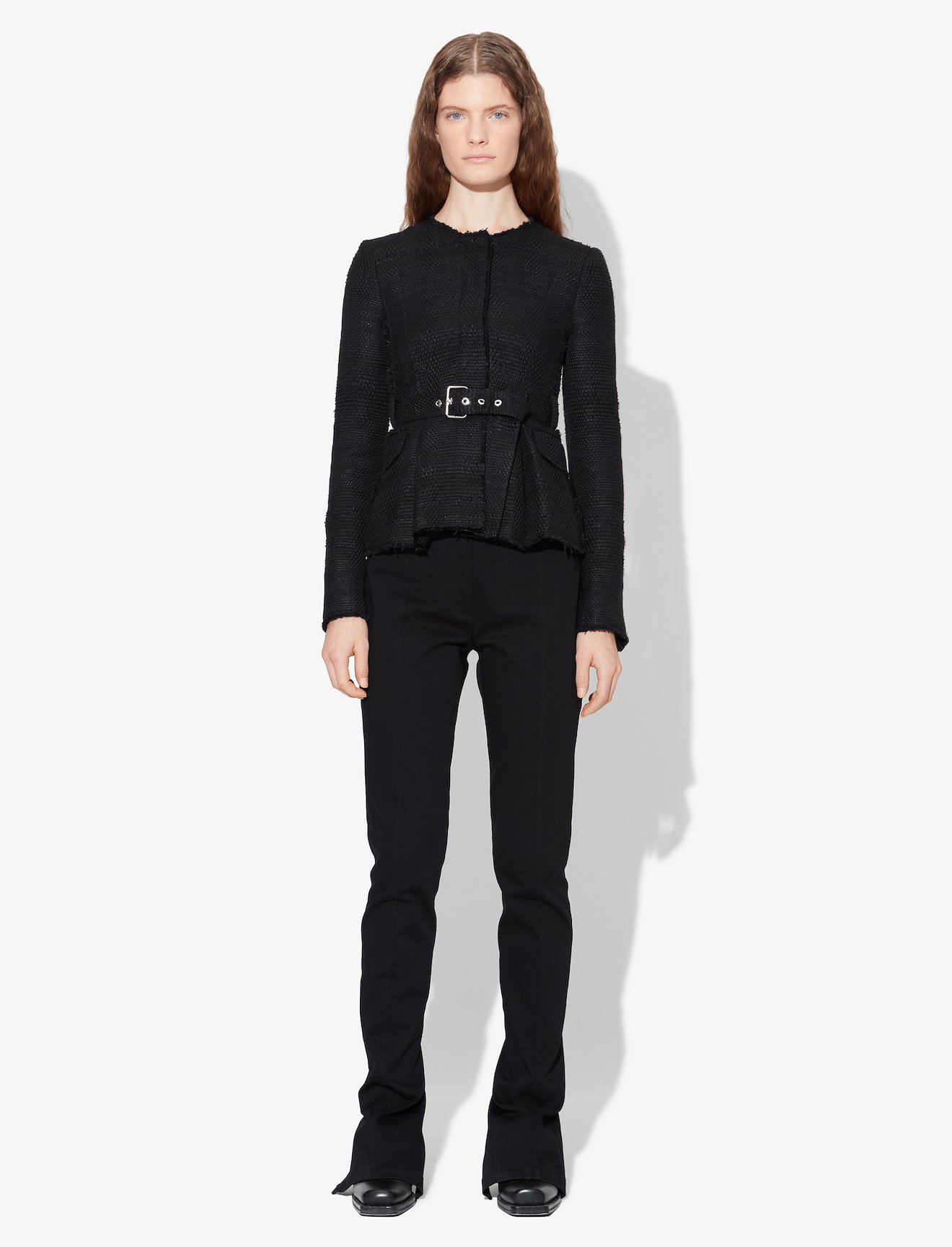 Tweed Belted Jacket #1